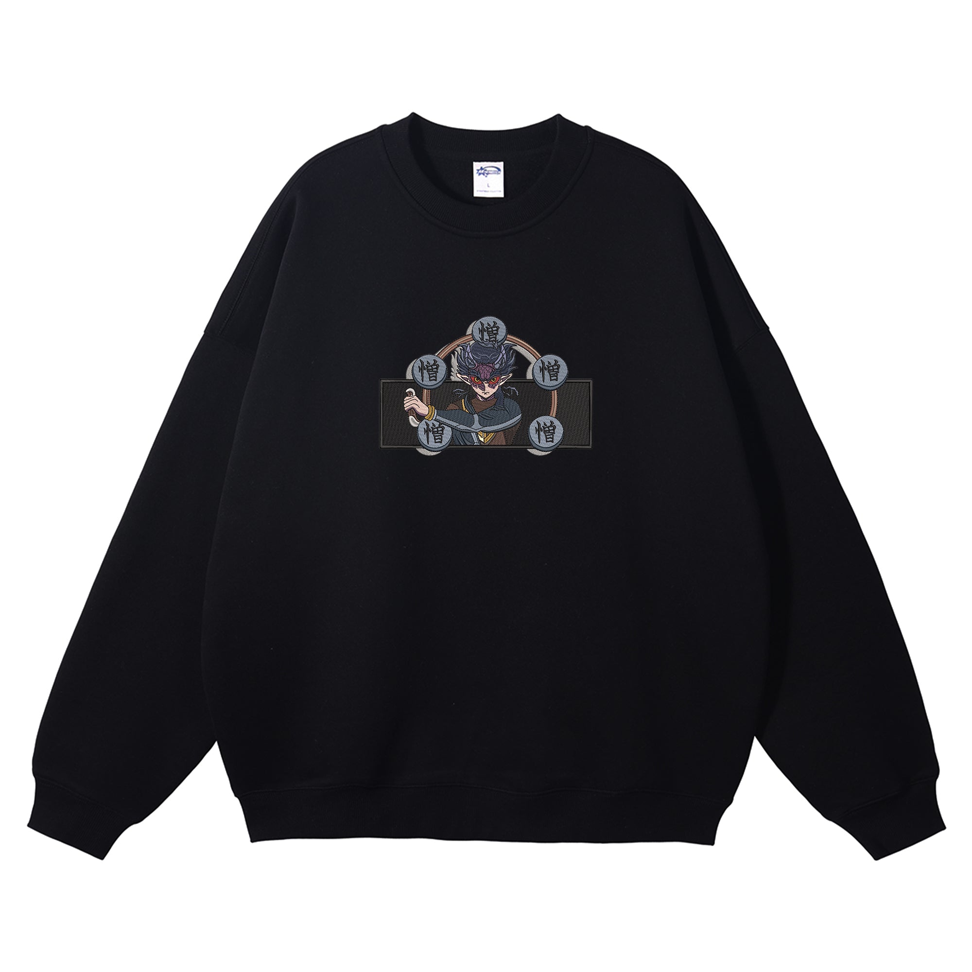 Hantengu Embroidered Crewneck Sweatshirt
