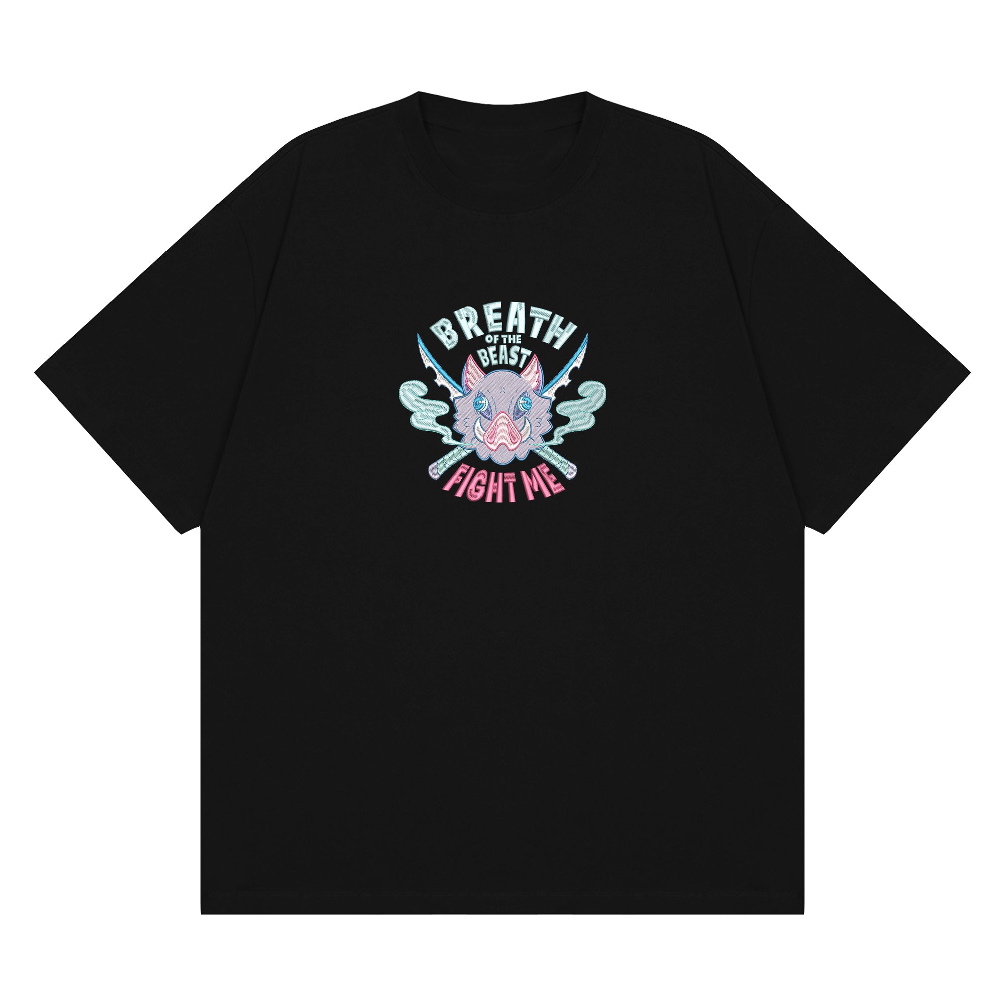 Hashibira Inosuke Embroidered T-Shirt