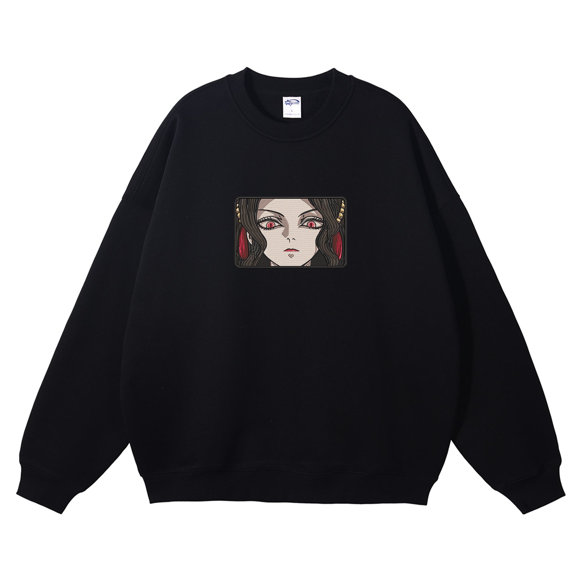 Kibutsuji Muzan Embroidered Crewneck Sweatshirt