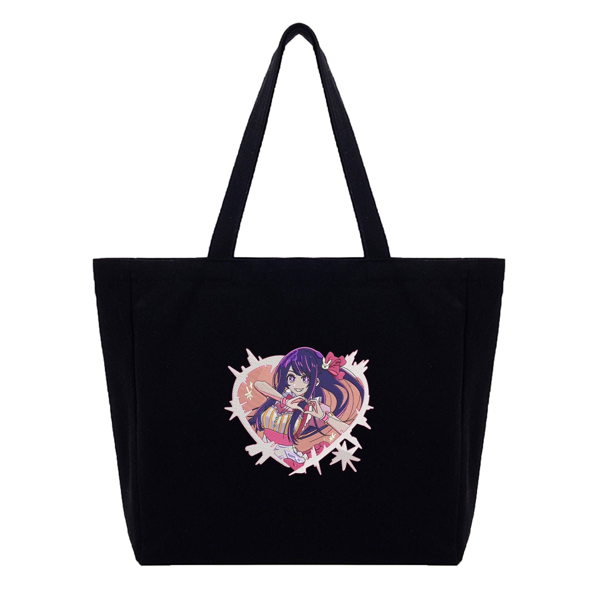 Hoshino Ai Embroidery Cotton Tote Bag