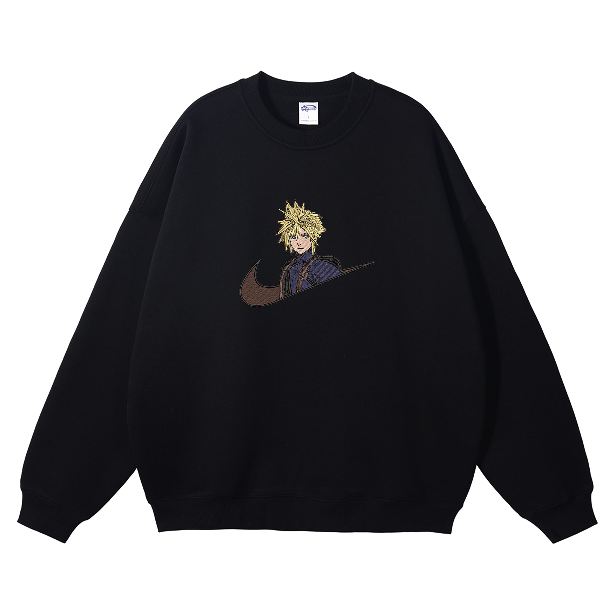 Cloud Strife Embroidered Crewneck Sweatshirt