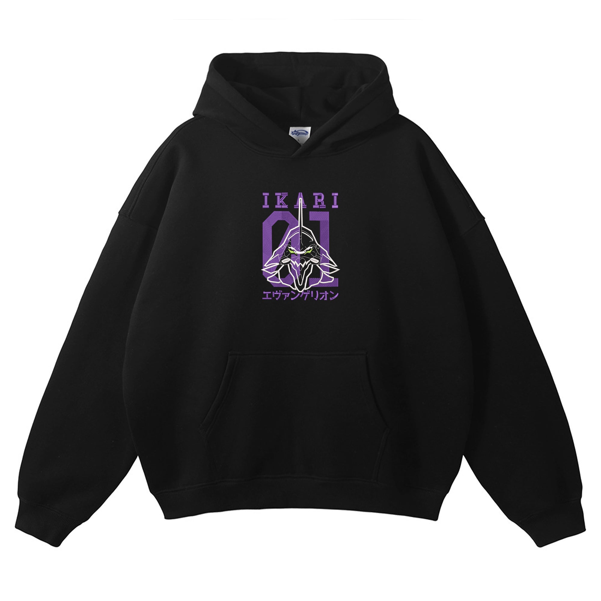 Ikari Shinji EVA01 Embroidered Hoodie