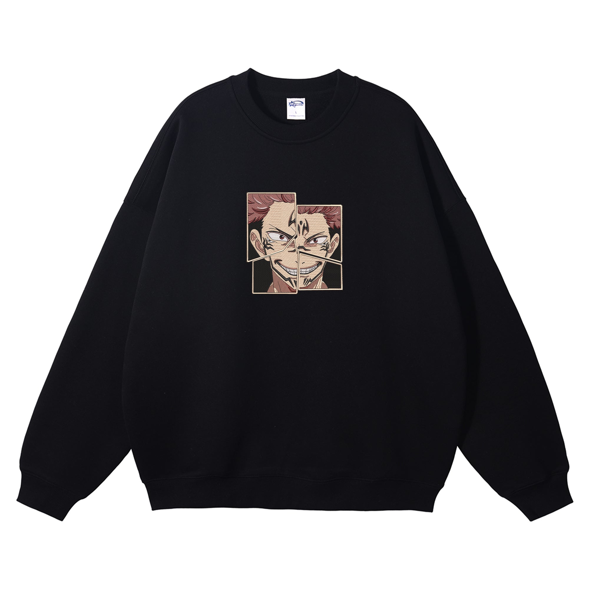 Ryomen Sukuna Embroidered Crewneck Sweatshirt