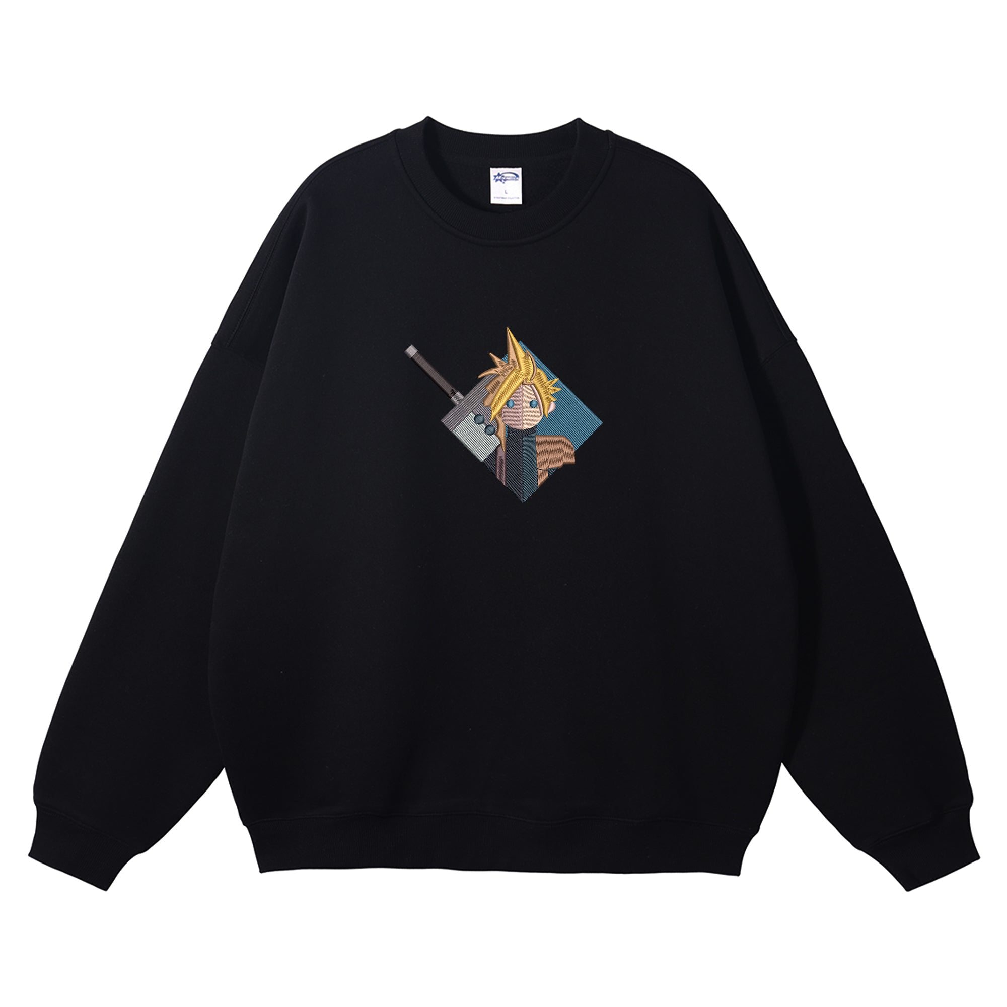 Cloud Strife Embroidered Crewneck Sweatshirt