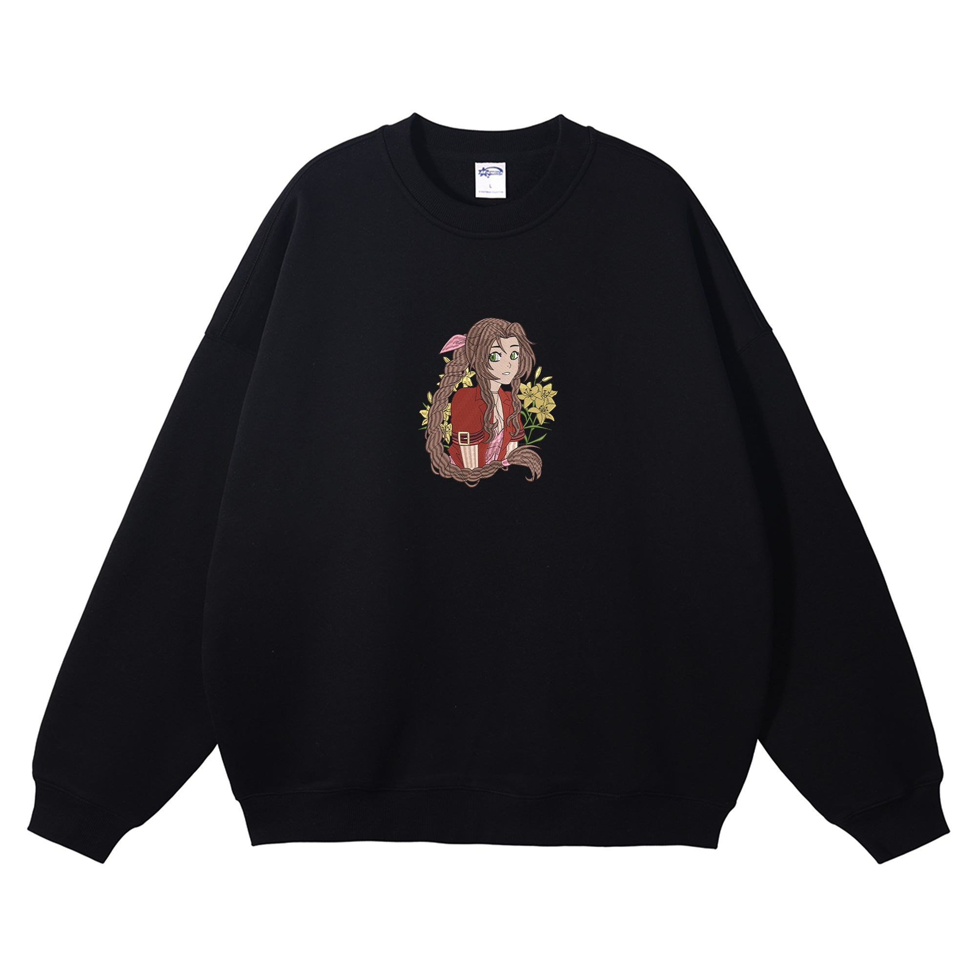 Aerith Gainsborough Embroidered Crewneck Sweatshirt