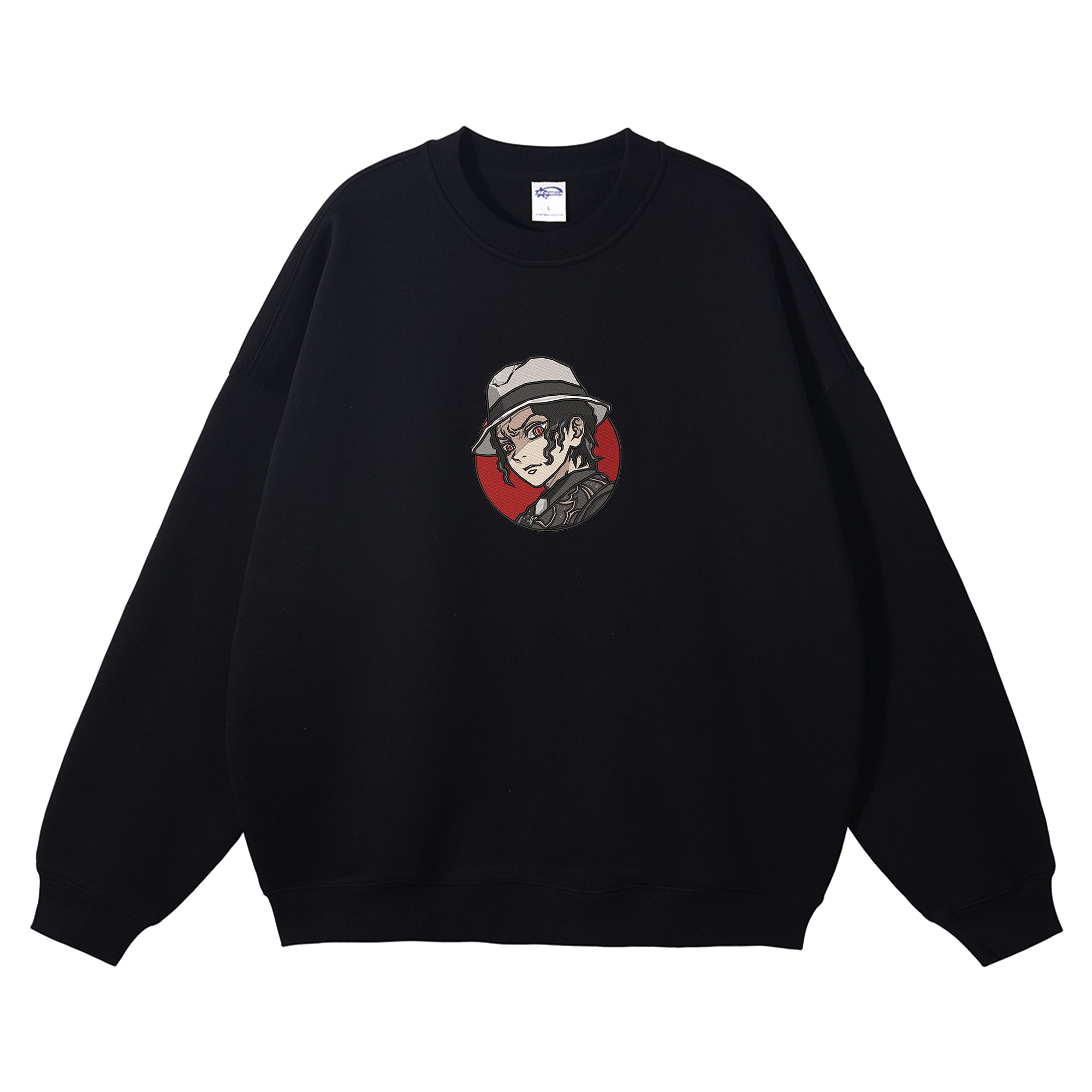 Kibutsuji Muzan Embroidered Crewneck Sweatshirt