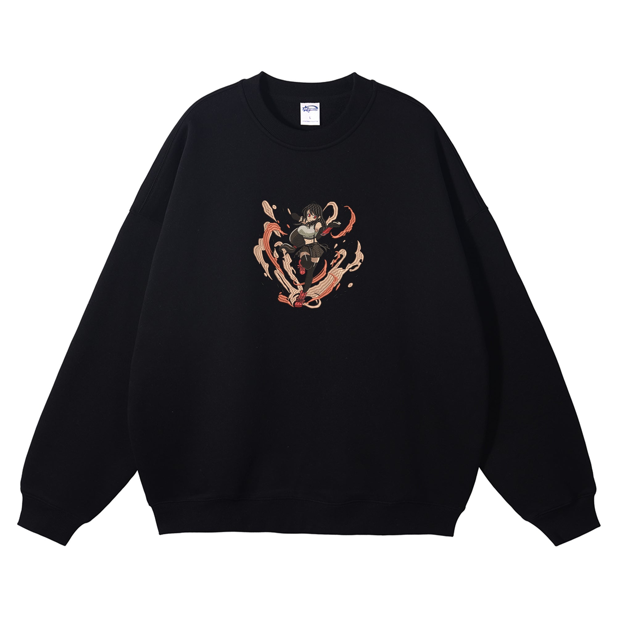 Tifa Lockhart Embroidered Crewneck Sweatshirt