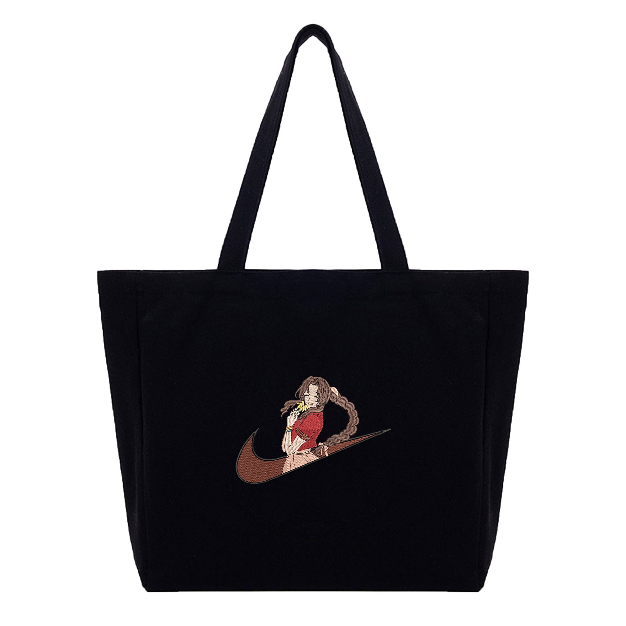 Aerith Gainsborough Embroidery Cotton Tote Bag