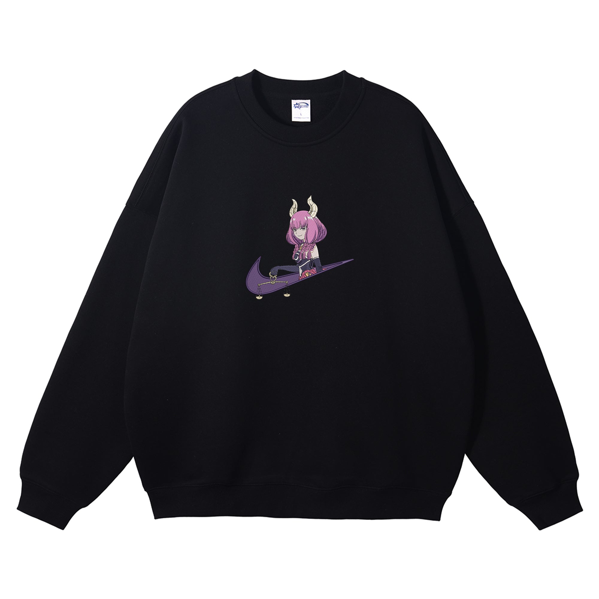 Aura Embroidered Crewneck Sweatshirt