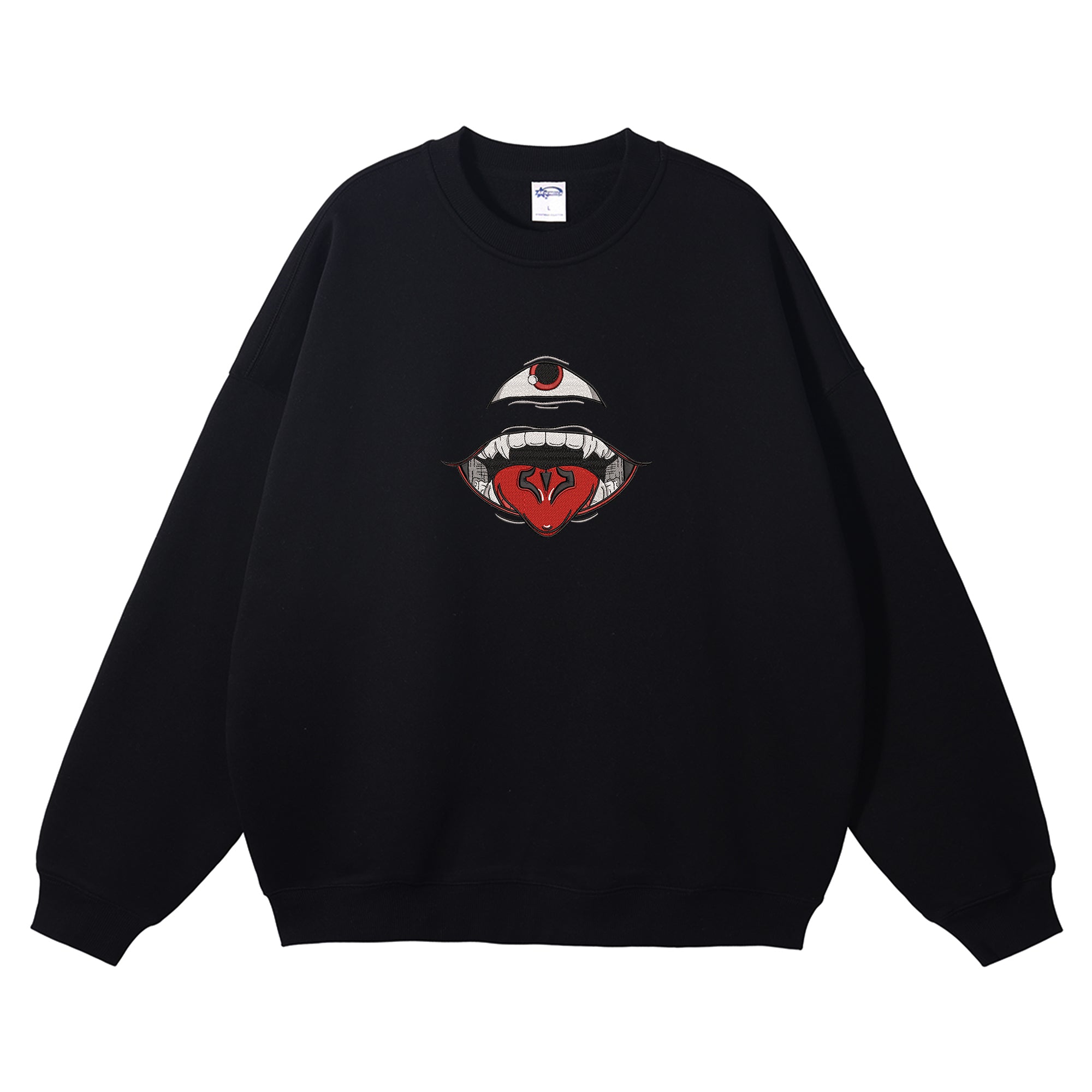 Ryomen Sukuna Embroidered Crewneck Sweatshirt