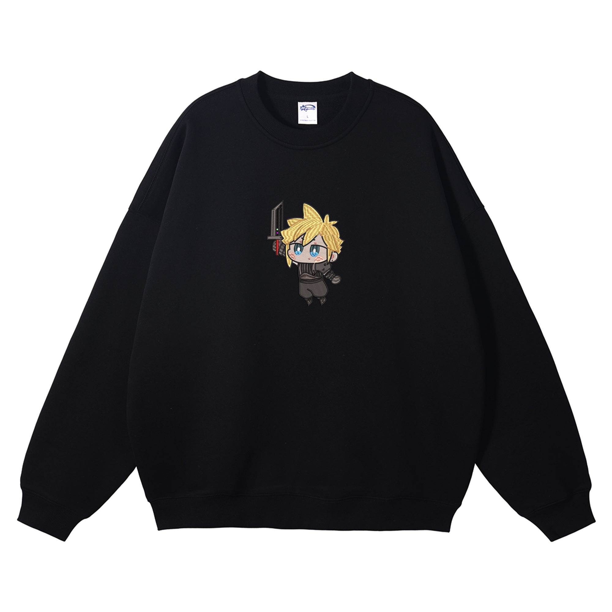 Cloud Strife Embroidered Crewneck Sweatshirt