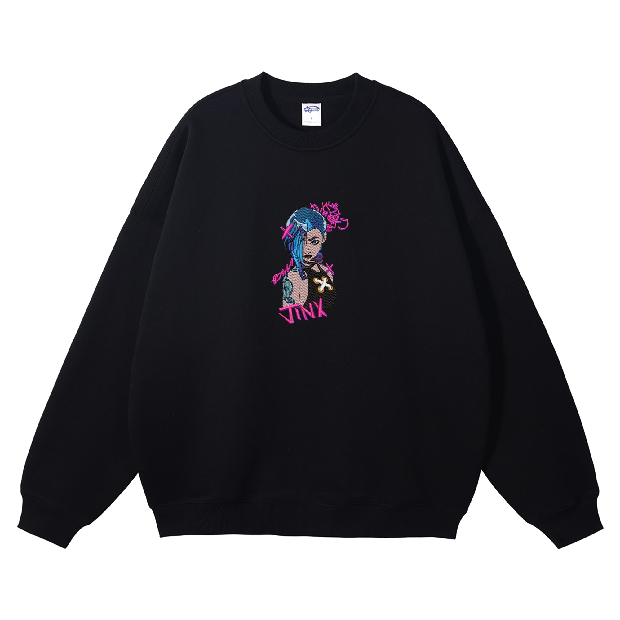 Jinx Embroidered Crewneck Sweatshirt