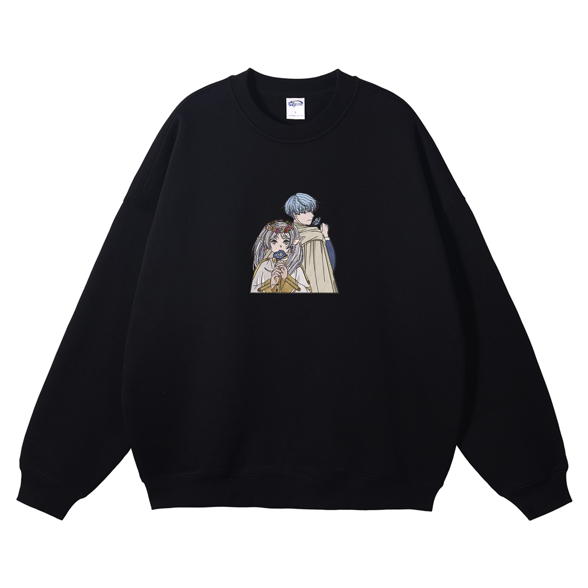 Frieren Himmel Embroidered Crewneck Sweatshirt