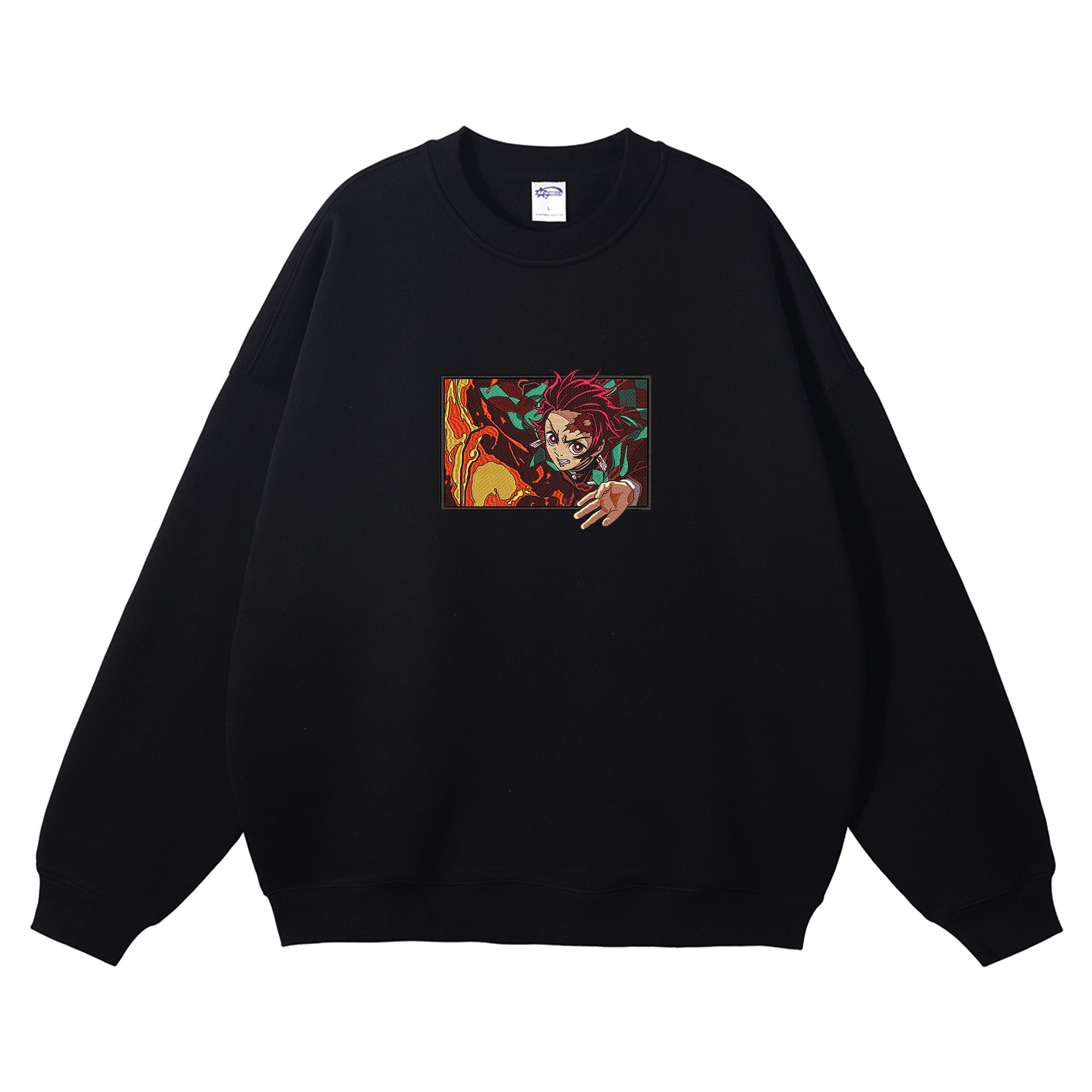 Kamado Tanjirou Embroidered Crewneck Sweatshirt