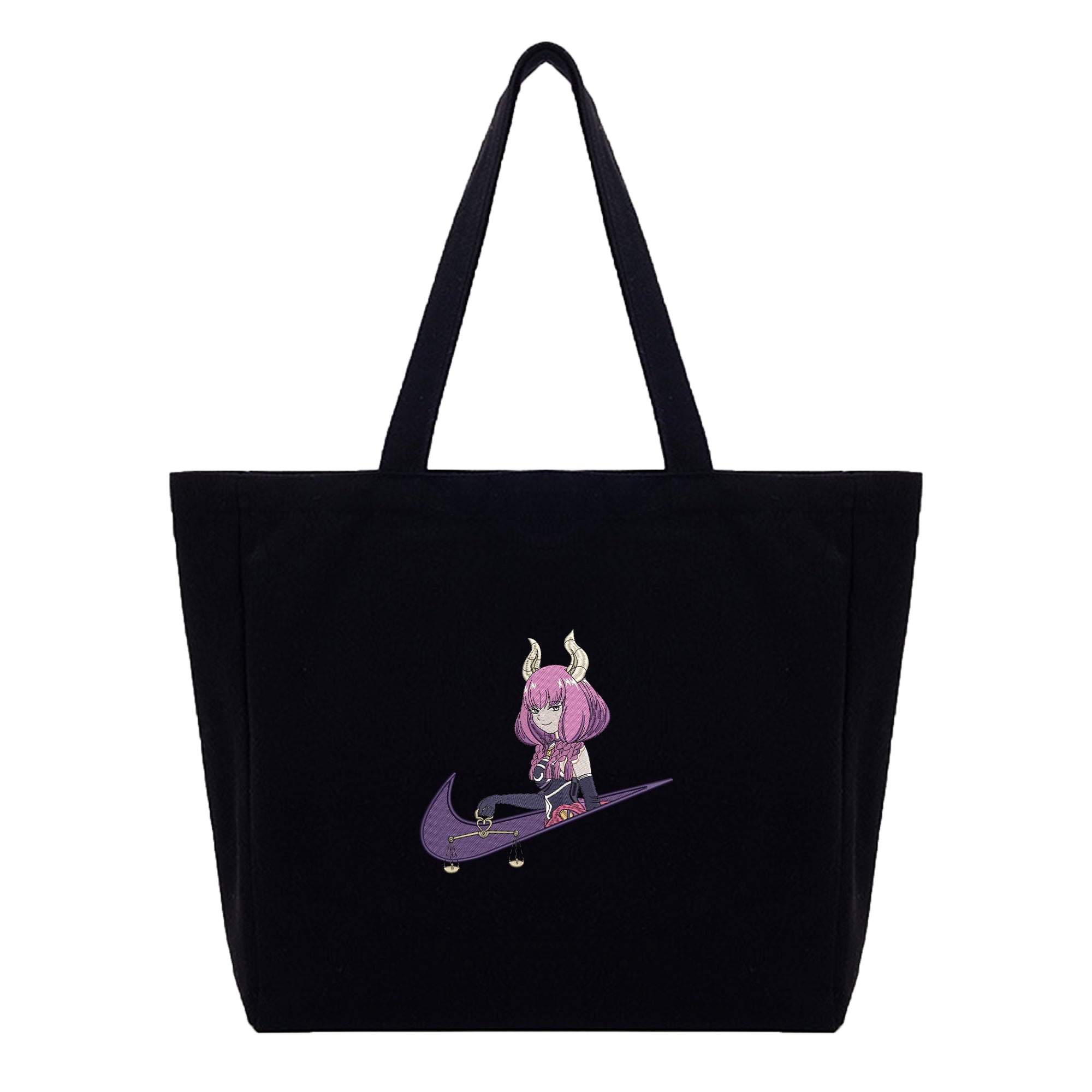 Aura Embroidery Cotton Tote Bag