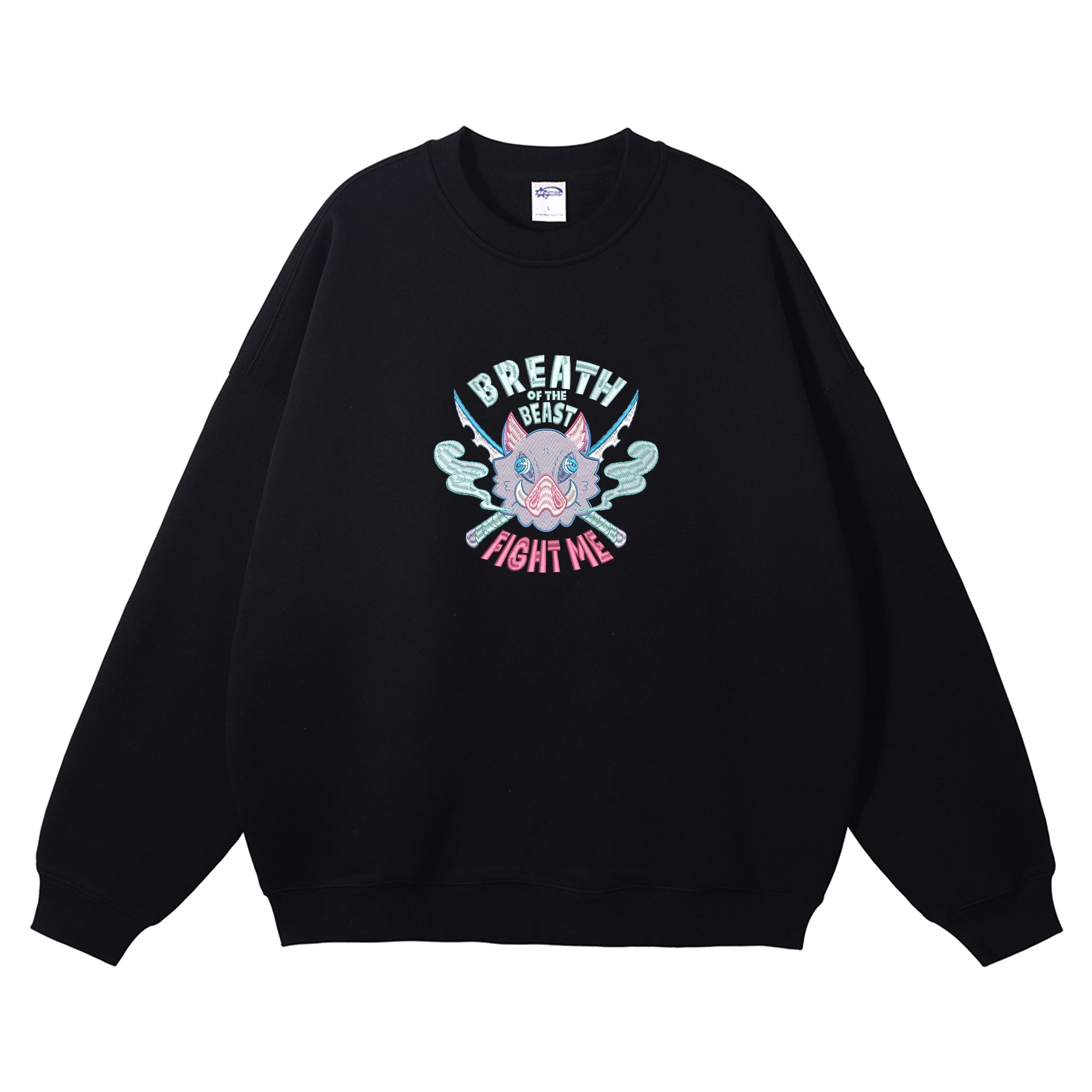 Hashibira Inosuke Embroidered Crewneck Sweatshirt