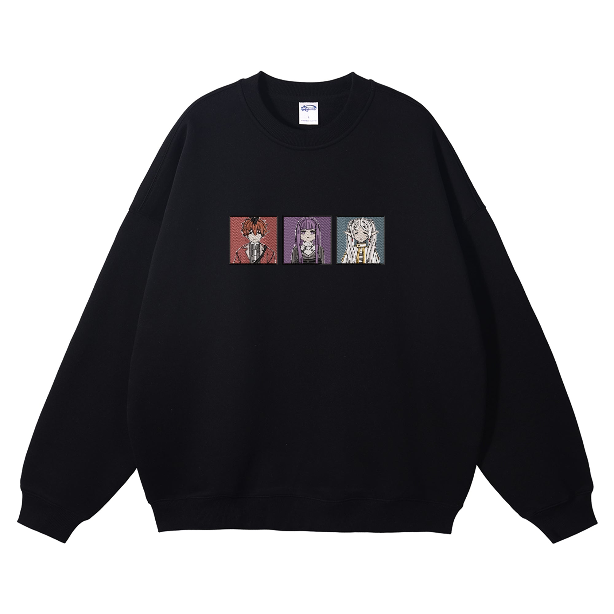 Frieren Fern Stark Embroidered Crewneck Sweatshirt