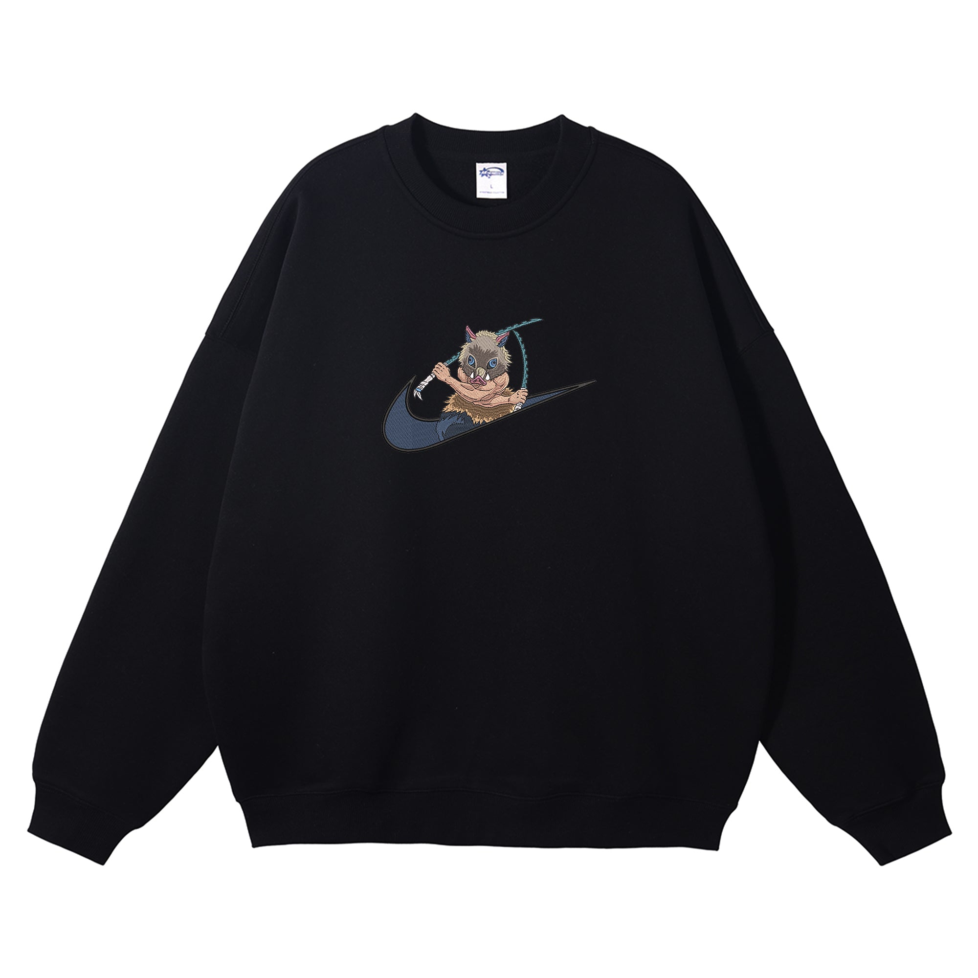 Hashibira Inosuke Embroidered Crewneck Sweatshirt