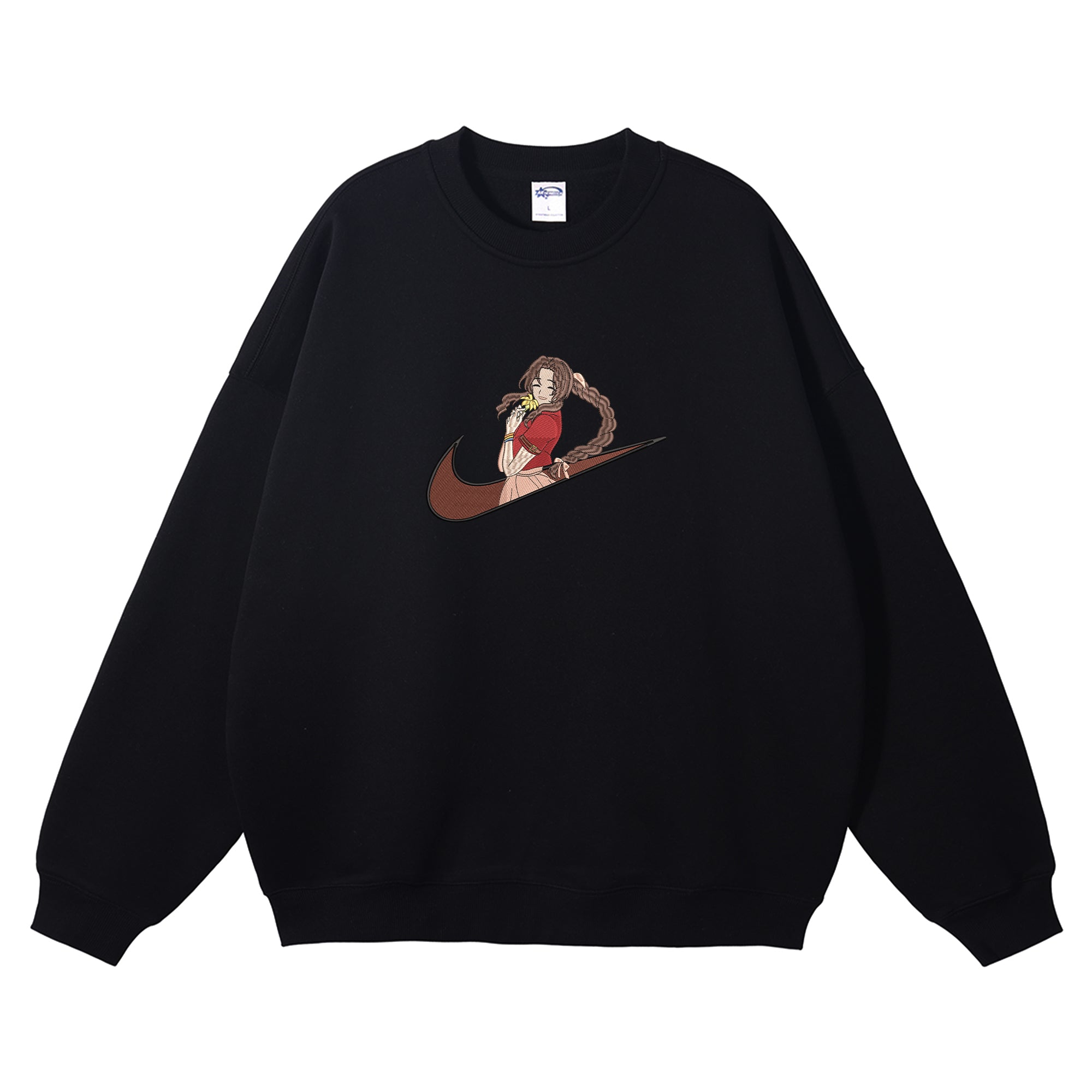 Aerith Gainsborough Embroidered Crewneck Sweatshirt