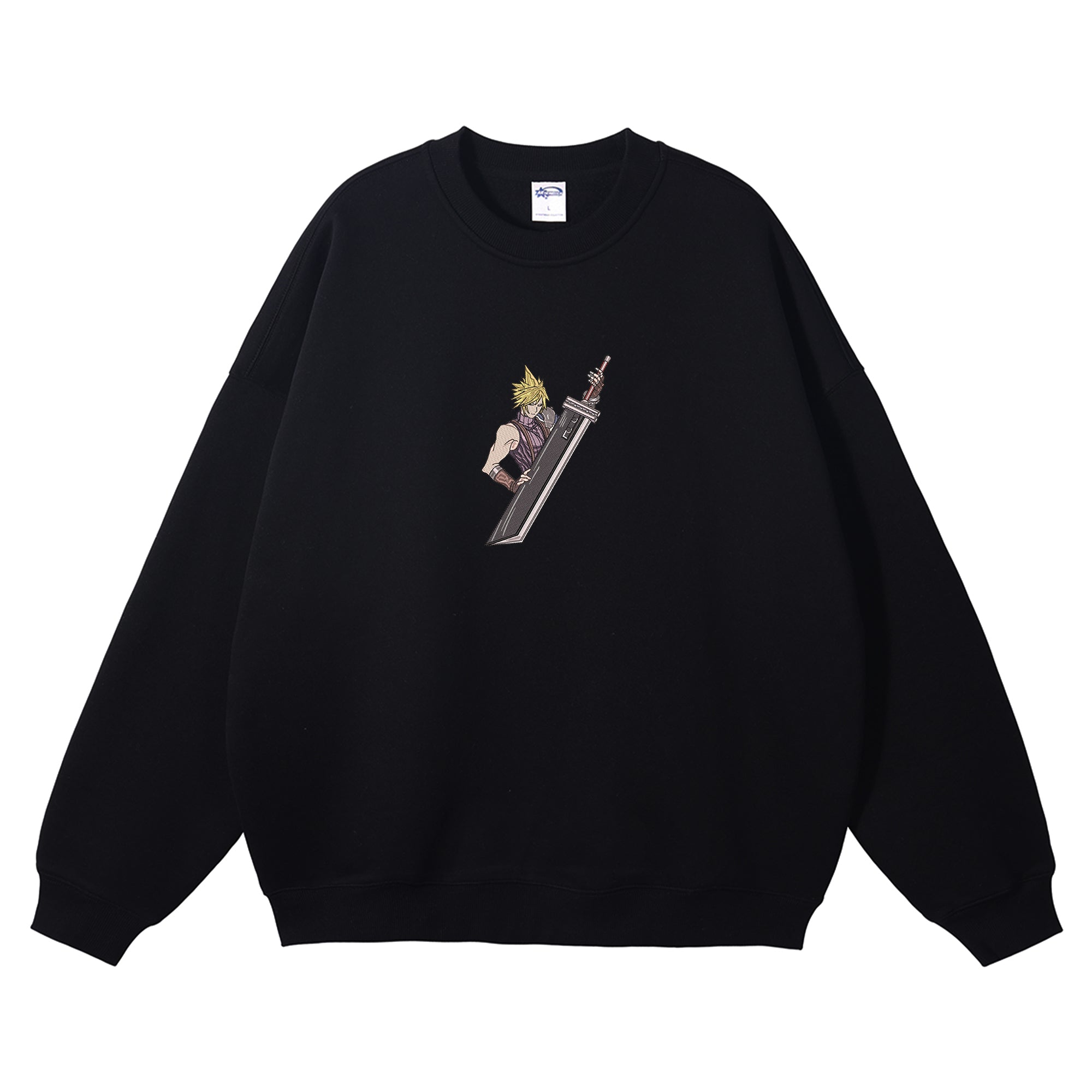 Cloud Strife Embroidered Crewneck Sweatshirt