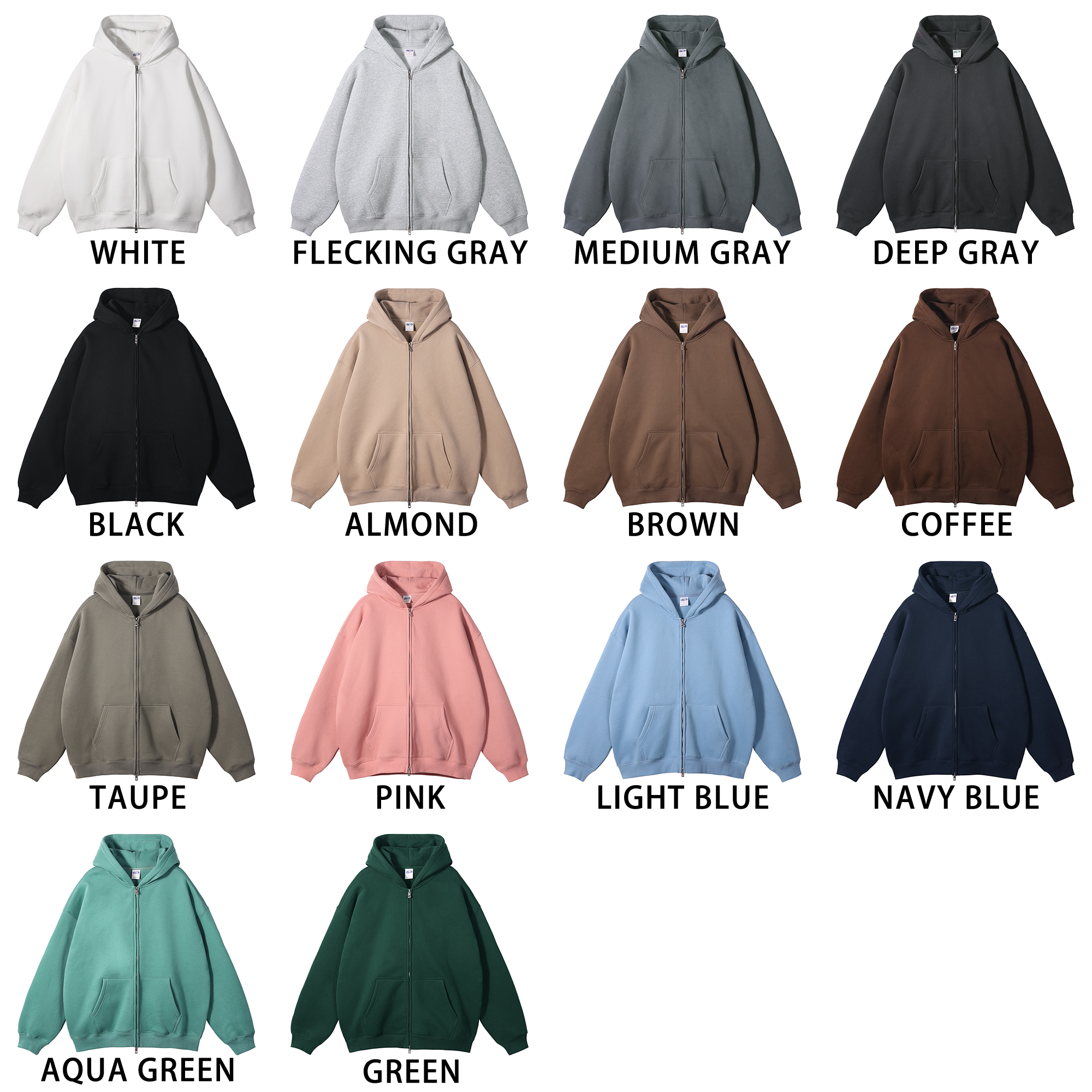 Jinx Embroidered Zip-Up Hoodie