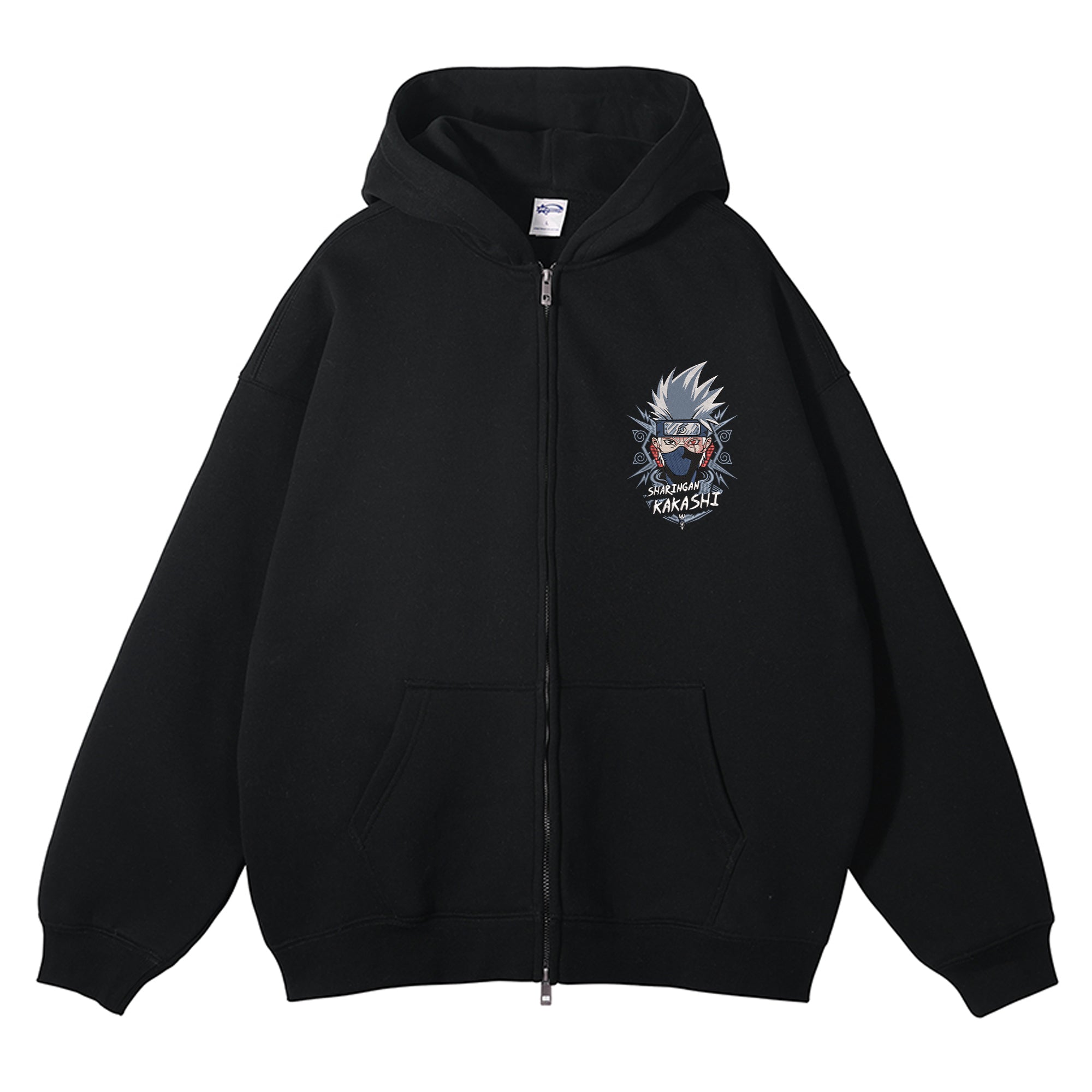 Naruto Embroidered Zip-Up Hoodie