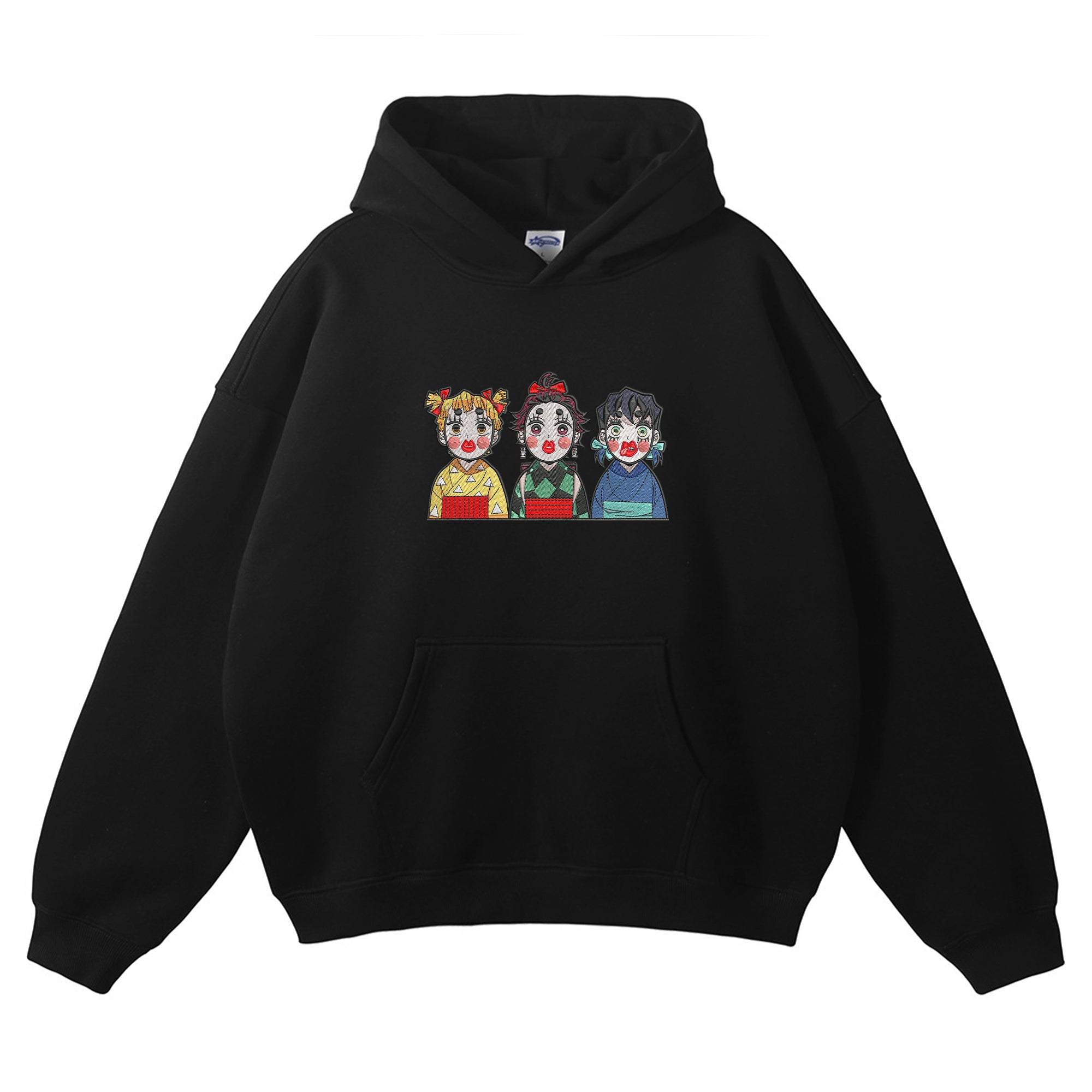 Tanjirou Zenitsu Inosuke Embroidered Hoodie