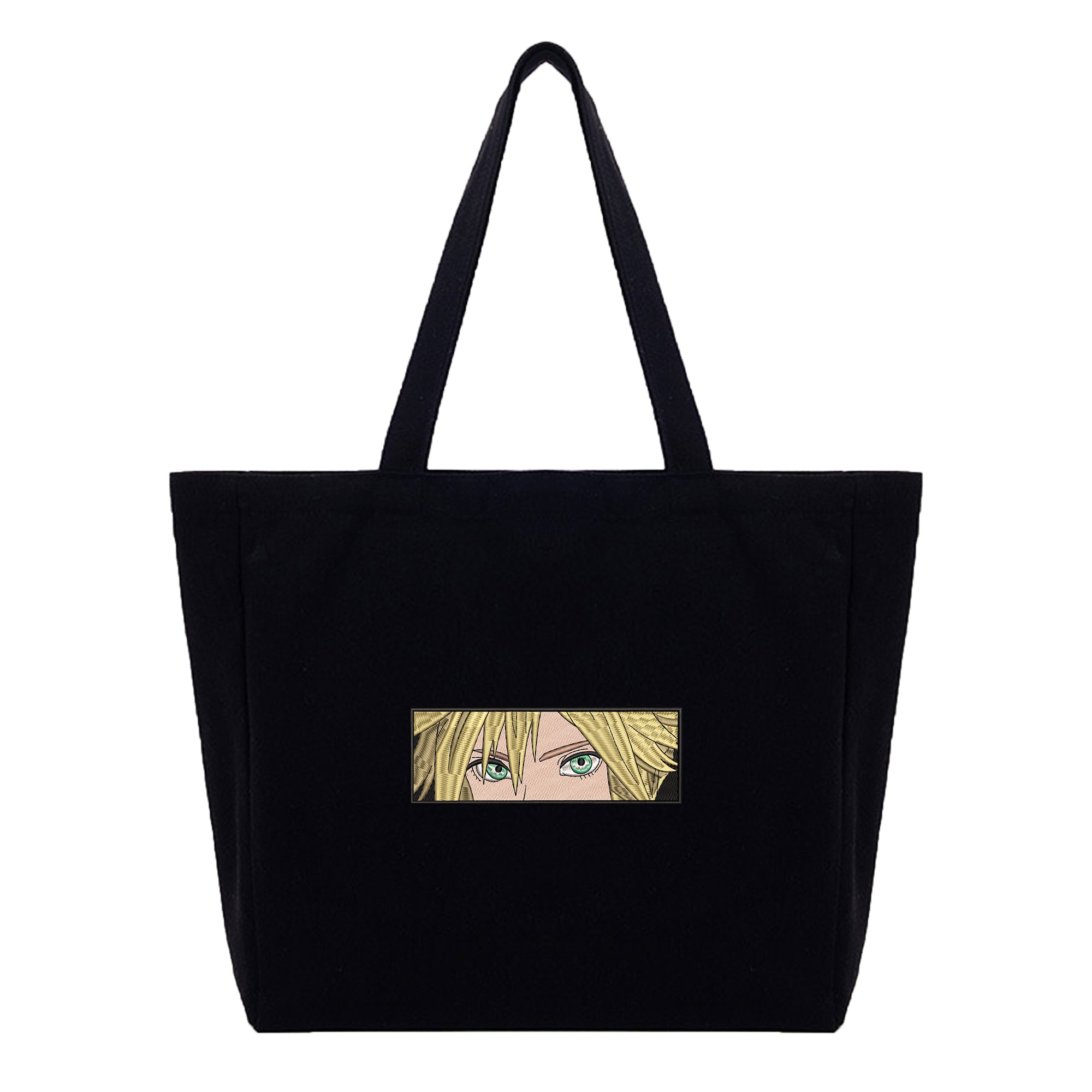 Cloud Strife Embroidery Cotton Tote Bag