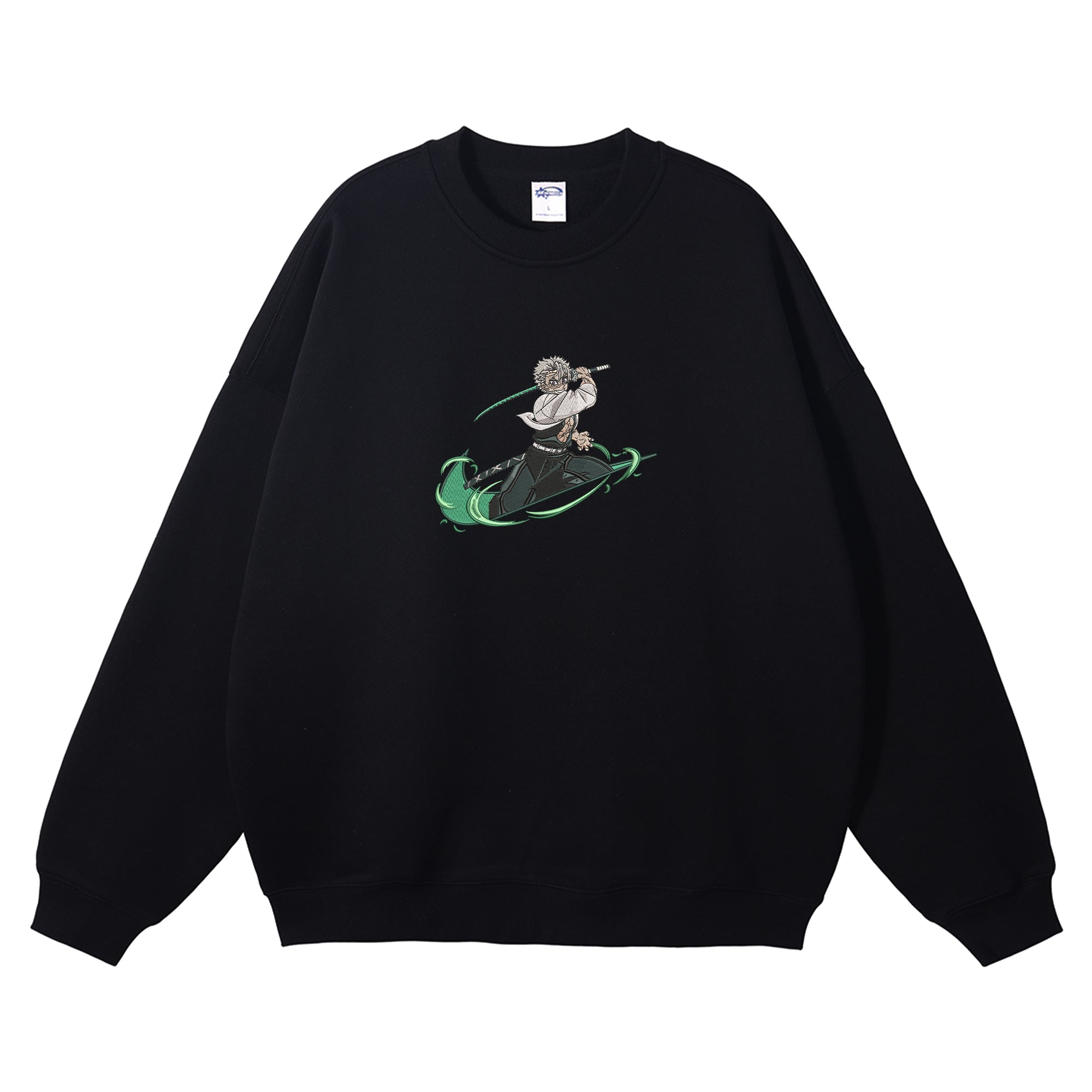 Shinazugawa Sanemi Embroidered Crewneck Sweatshirt