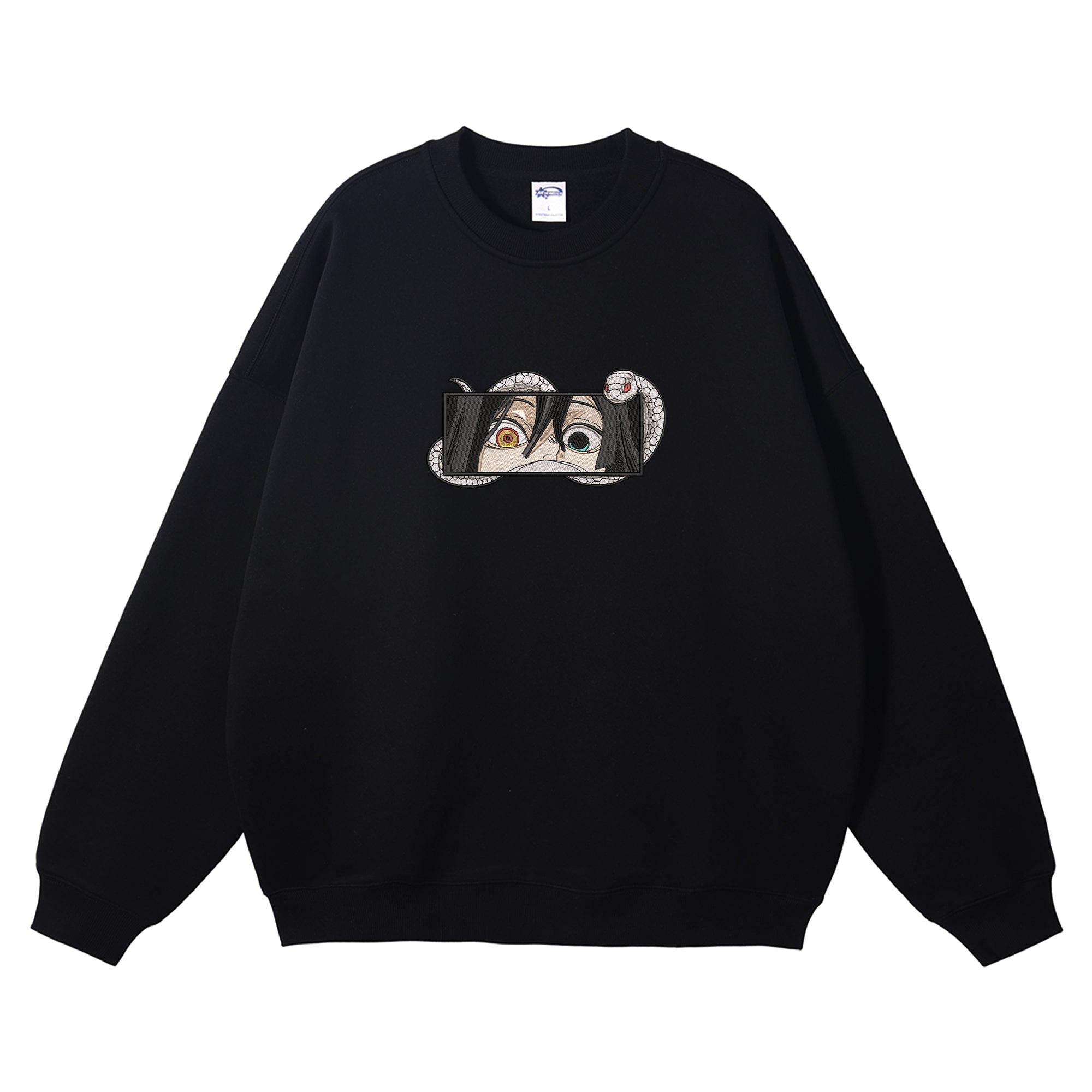 Iguro Obanai Embroidered Crewneck Sweatshirt
