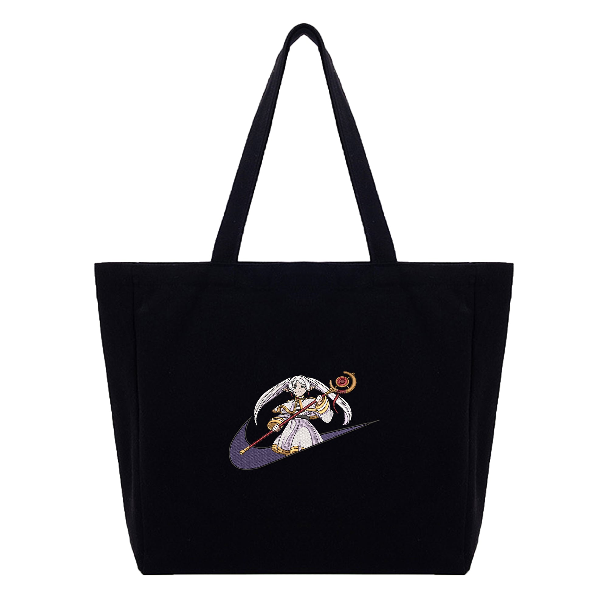 Frieren Embroidery Cotton Tote Bag