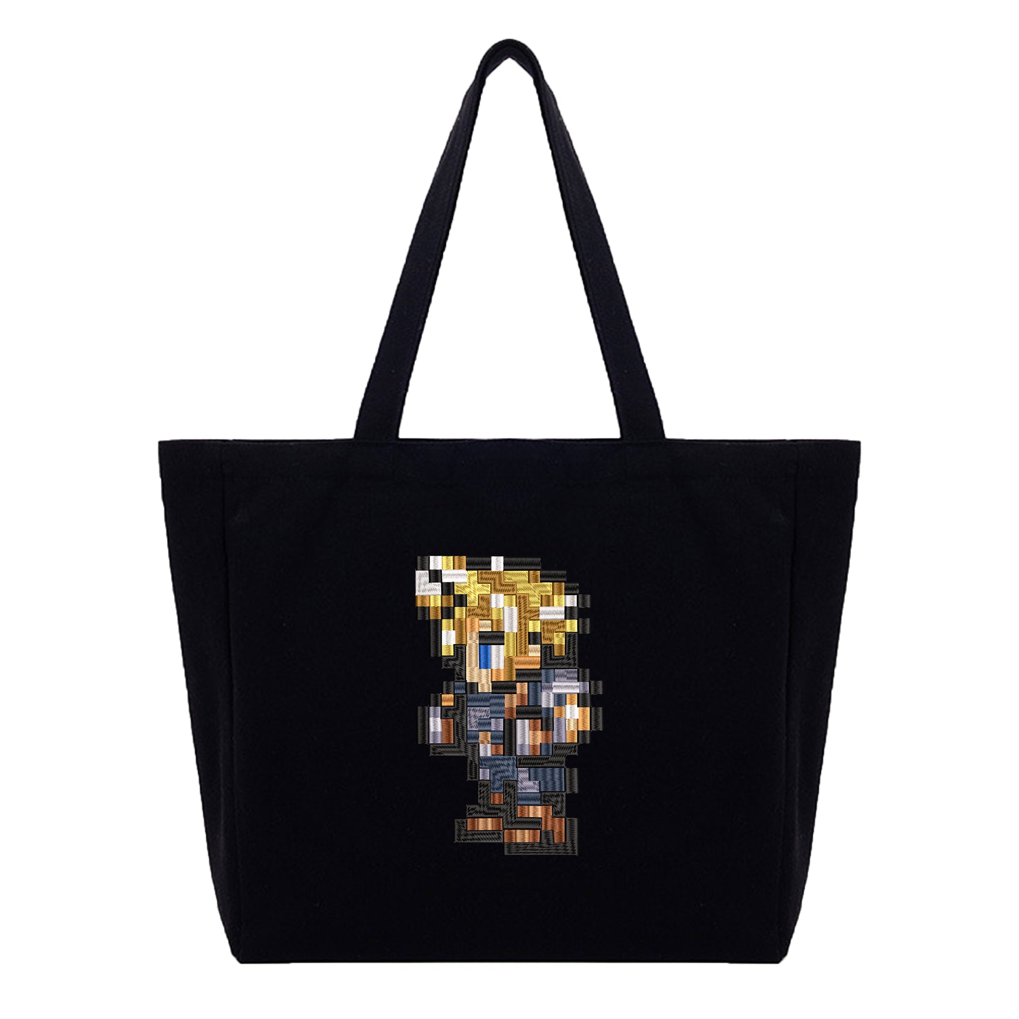 Cloud Strife Embroidery Cotton Tote Bag