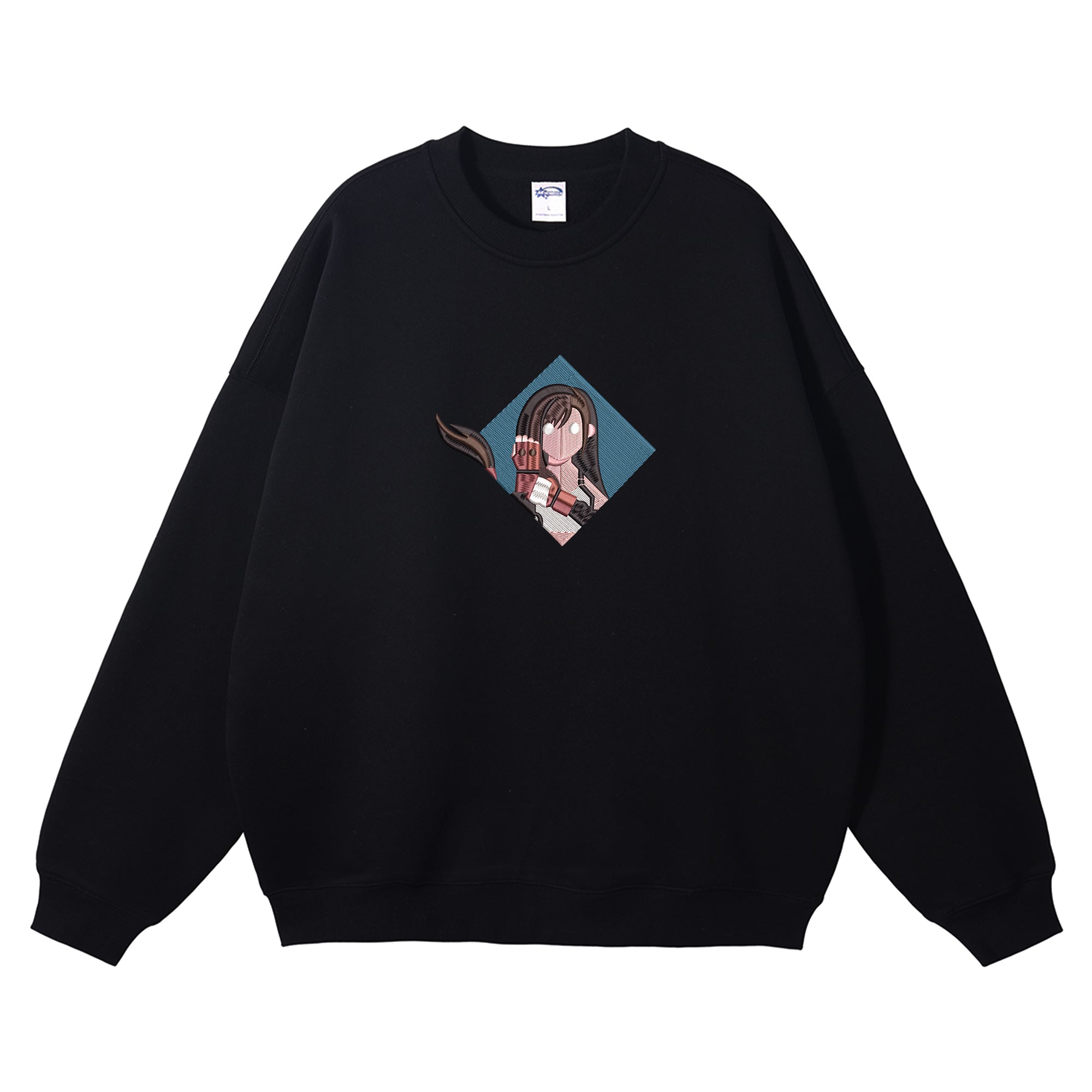 Tifa Lockhart Embroidered Crewneck Sweatshirt