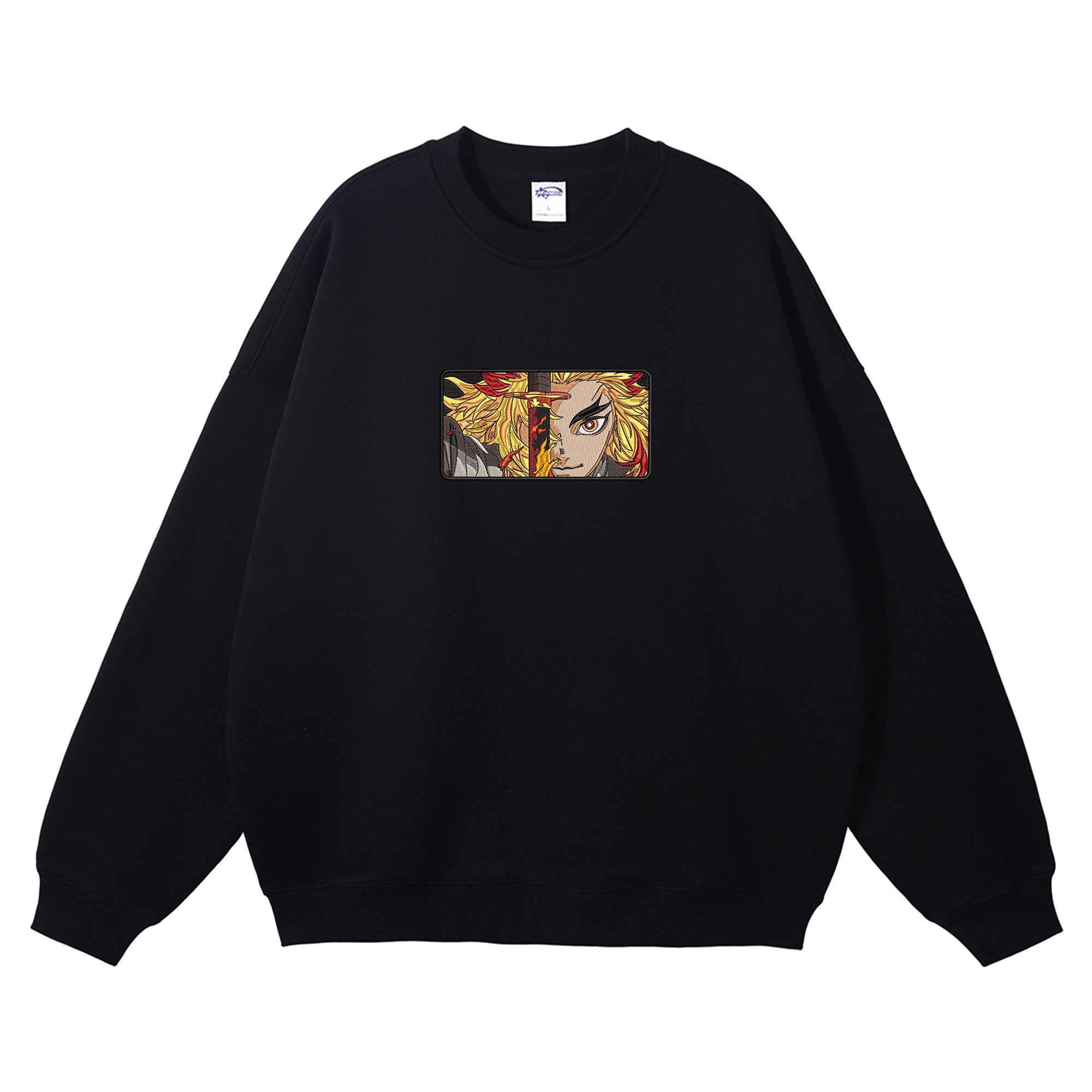 Rengoku Kyoujurou Embroidered Crewneck Sweatshirt