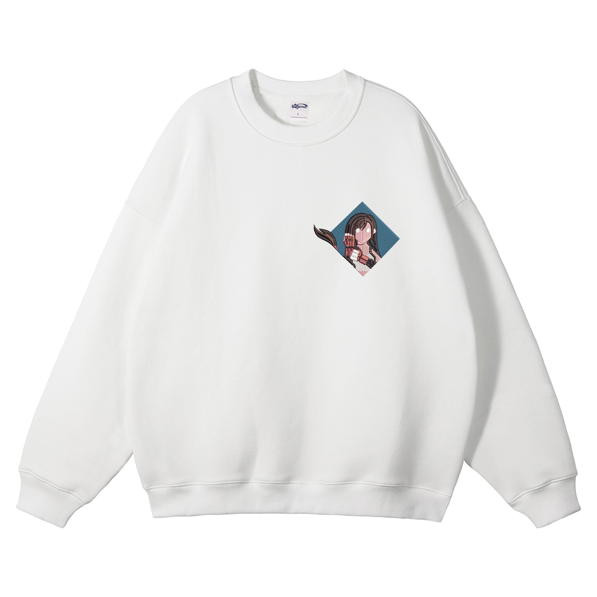 Tifa Lockhart Embroidered Crewneck Sweatshirt