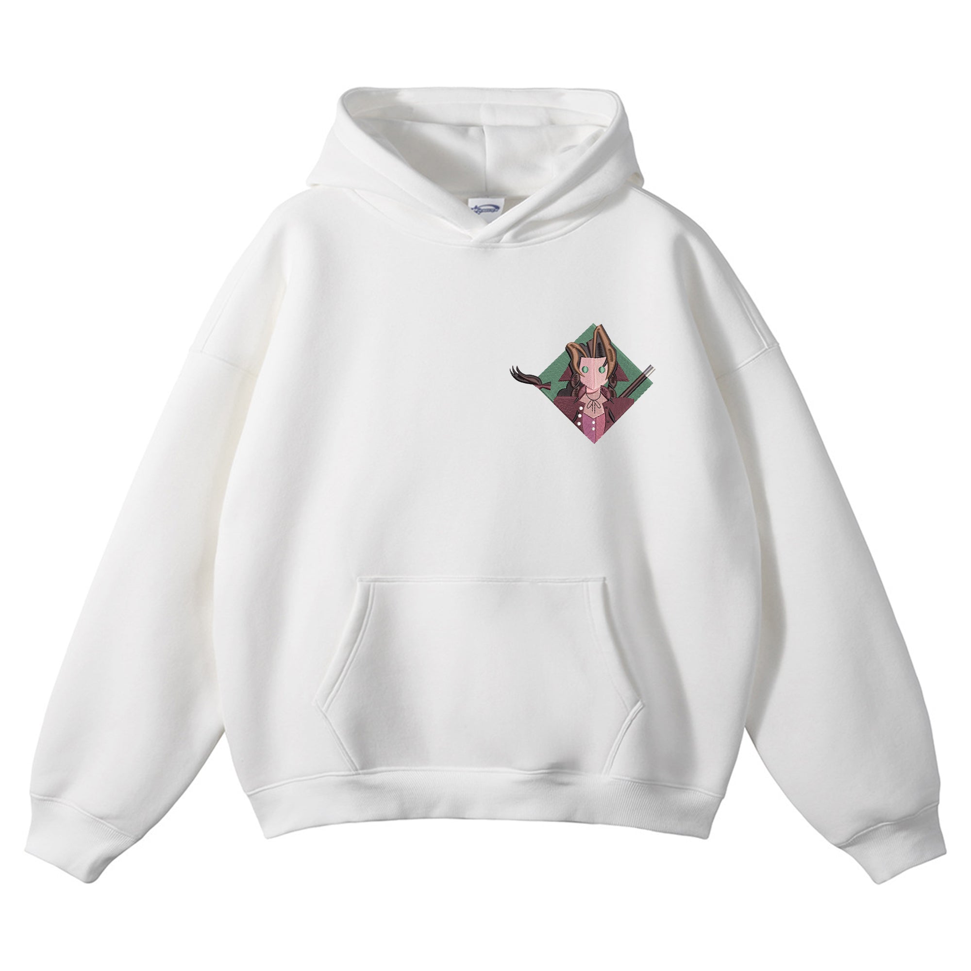 Aerith Gainsborough Embroidered Hoodie