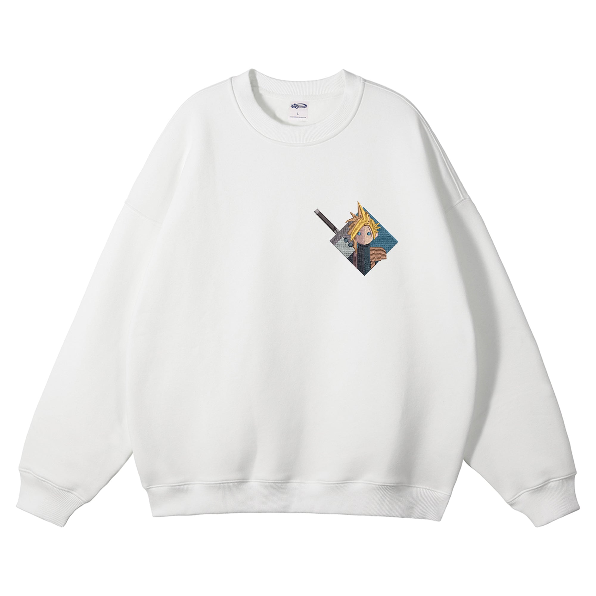 Cloud Strife Embroidered Crewneck Sweatshirt
