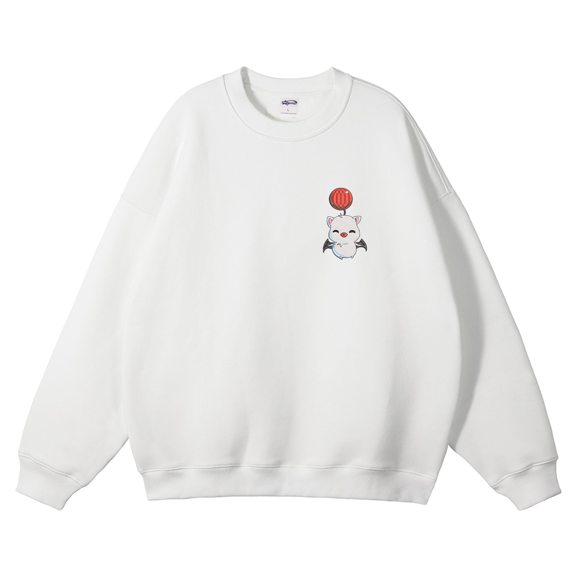 Moogle Embroidered Crewneck Sweatshirt