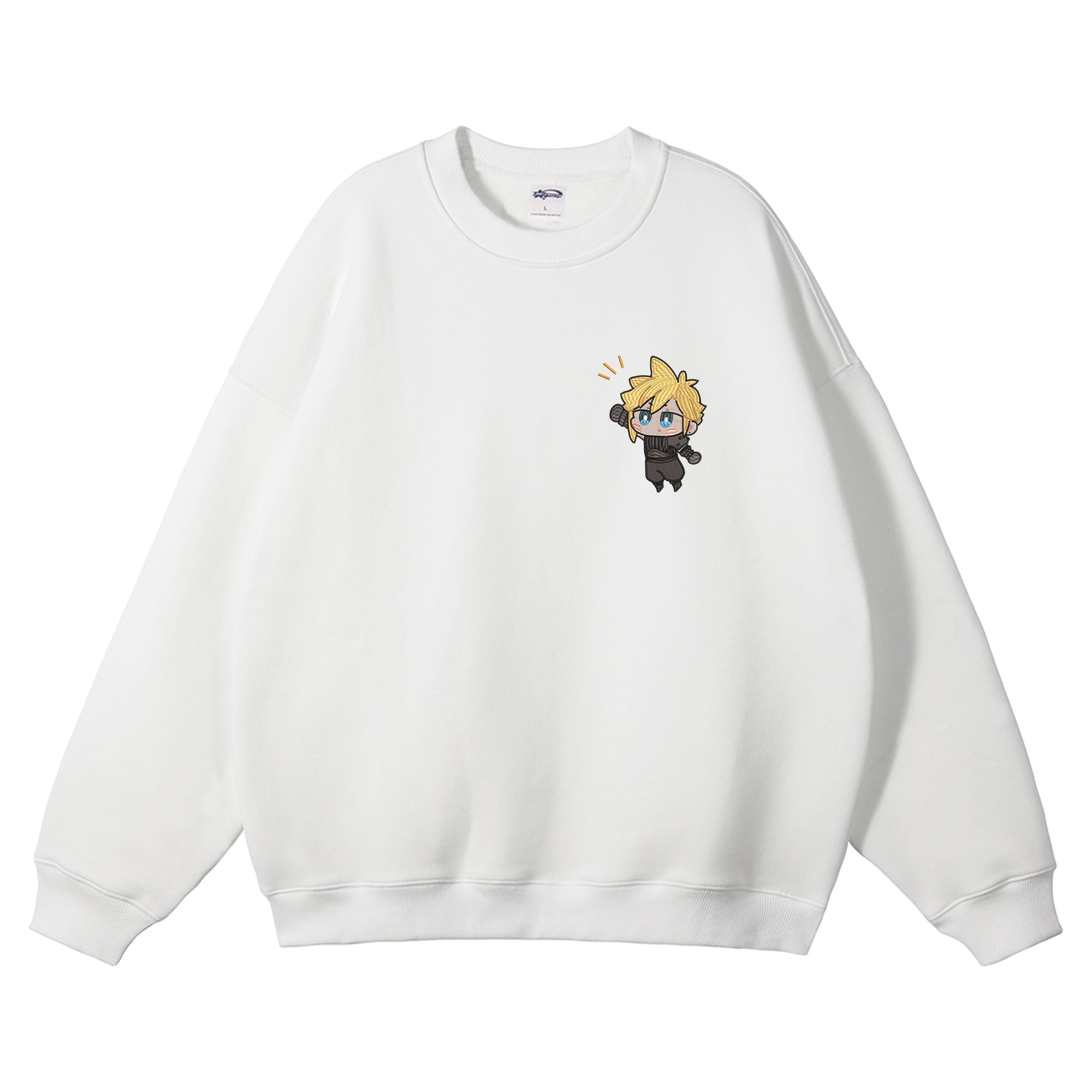 Cloud Strife Embroidered Crewneck Sweatshirt