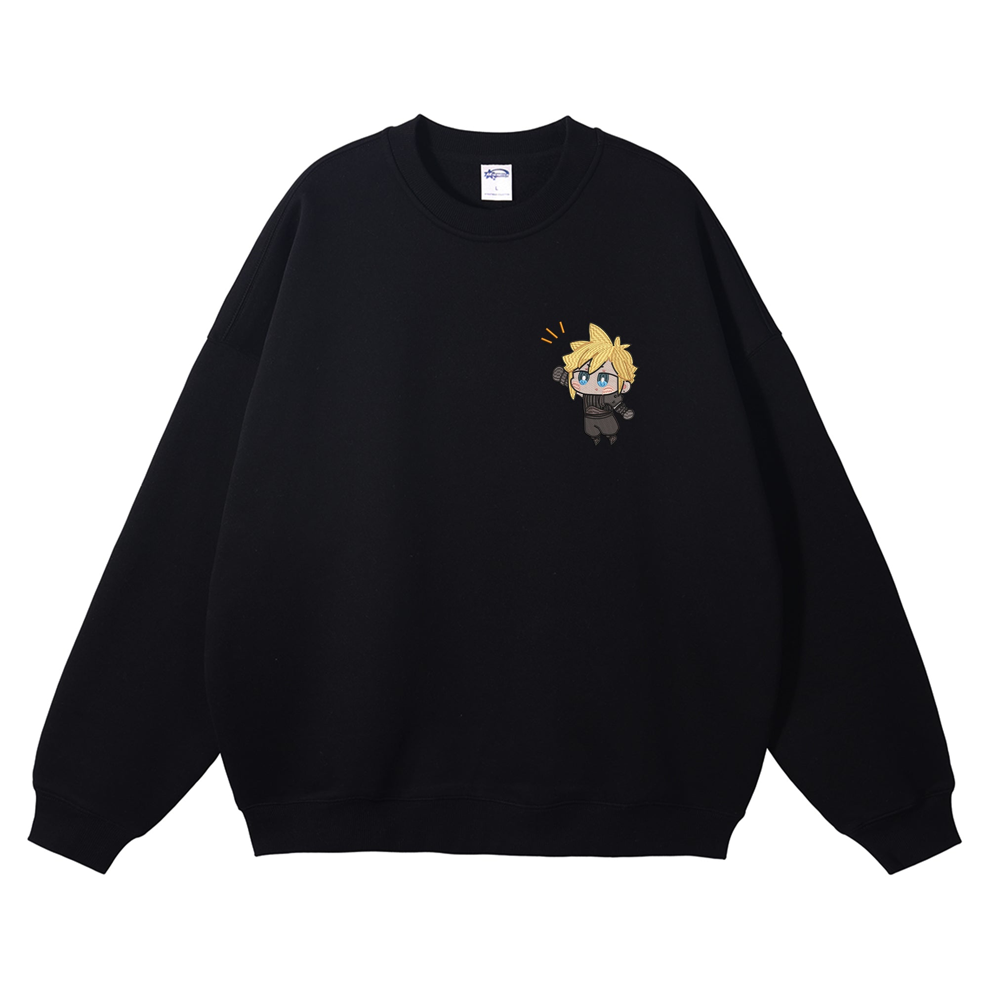 Cloud Strife Embroidered Crewneck Sweatshirt