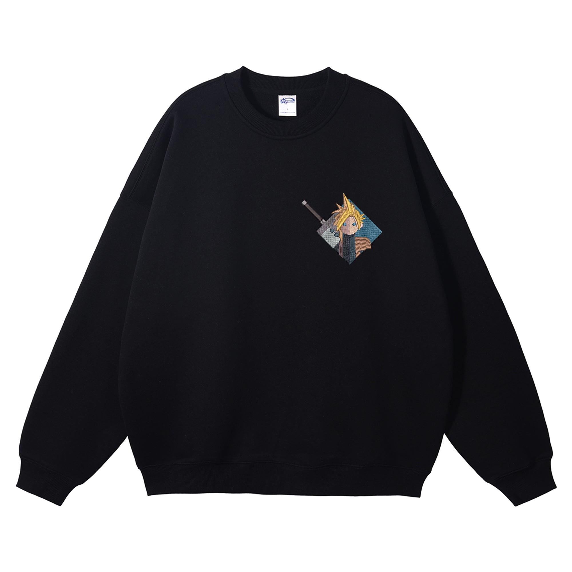 Cloud Strife Embroidered Crewneck Sweatshirt
