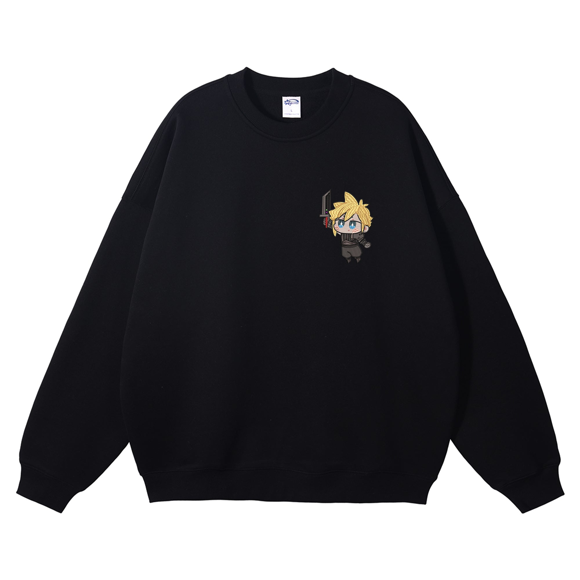 Cloud Strife Embroidered Crewneck Sweatshirt