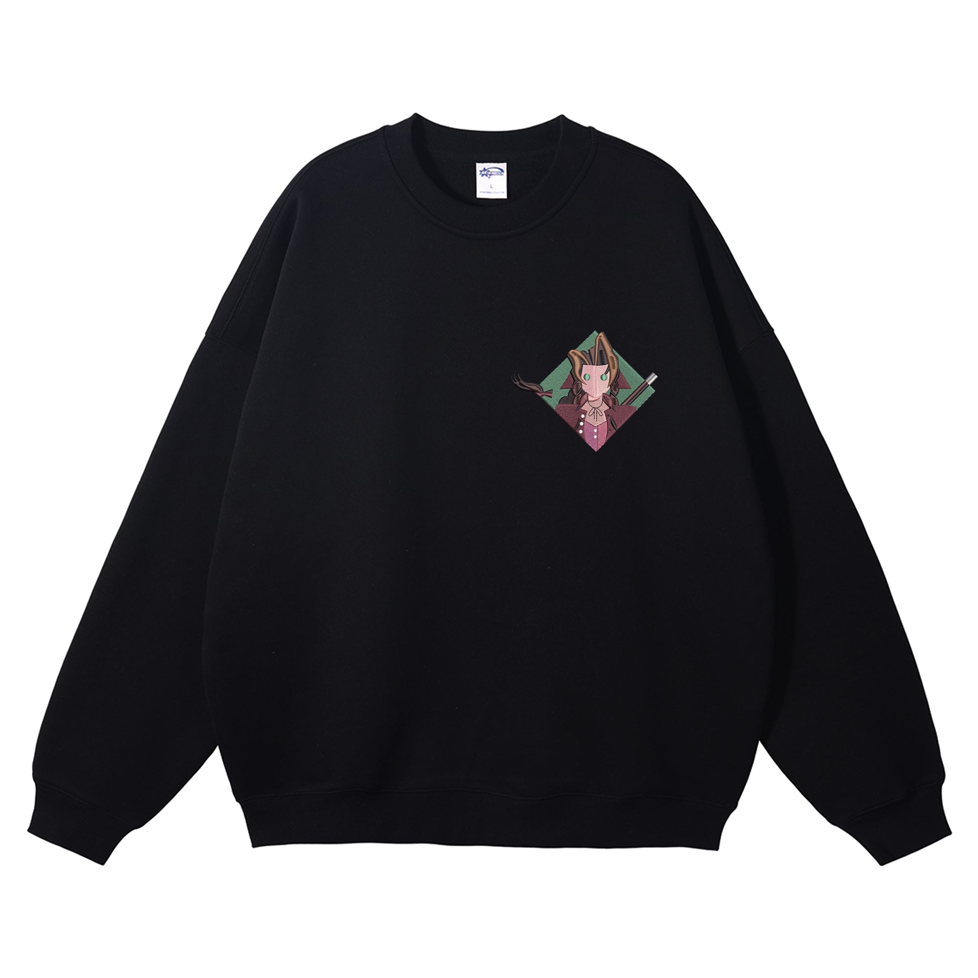 Aerith Gainsborough Embroidered Crewneck Sweatshirt