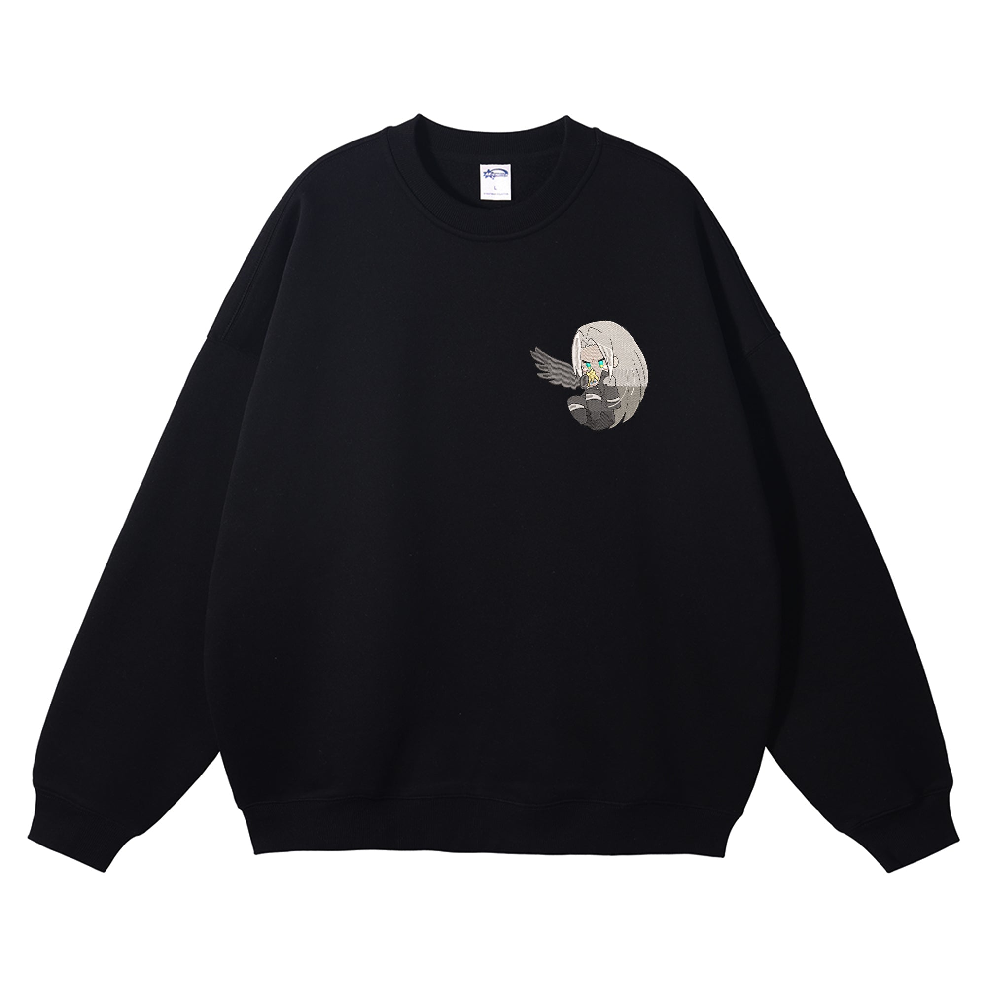 Cloud Sephiroth Embroidered Crewneck Sweatshirt