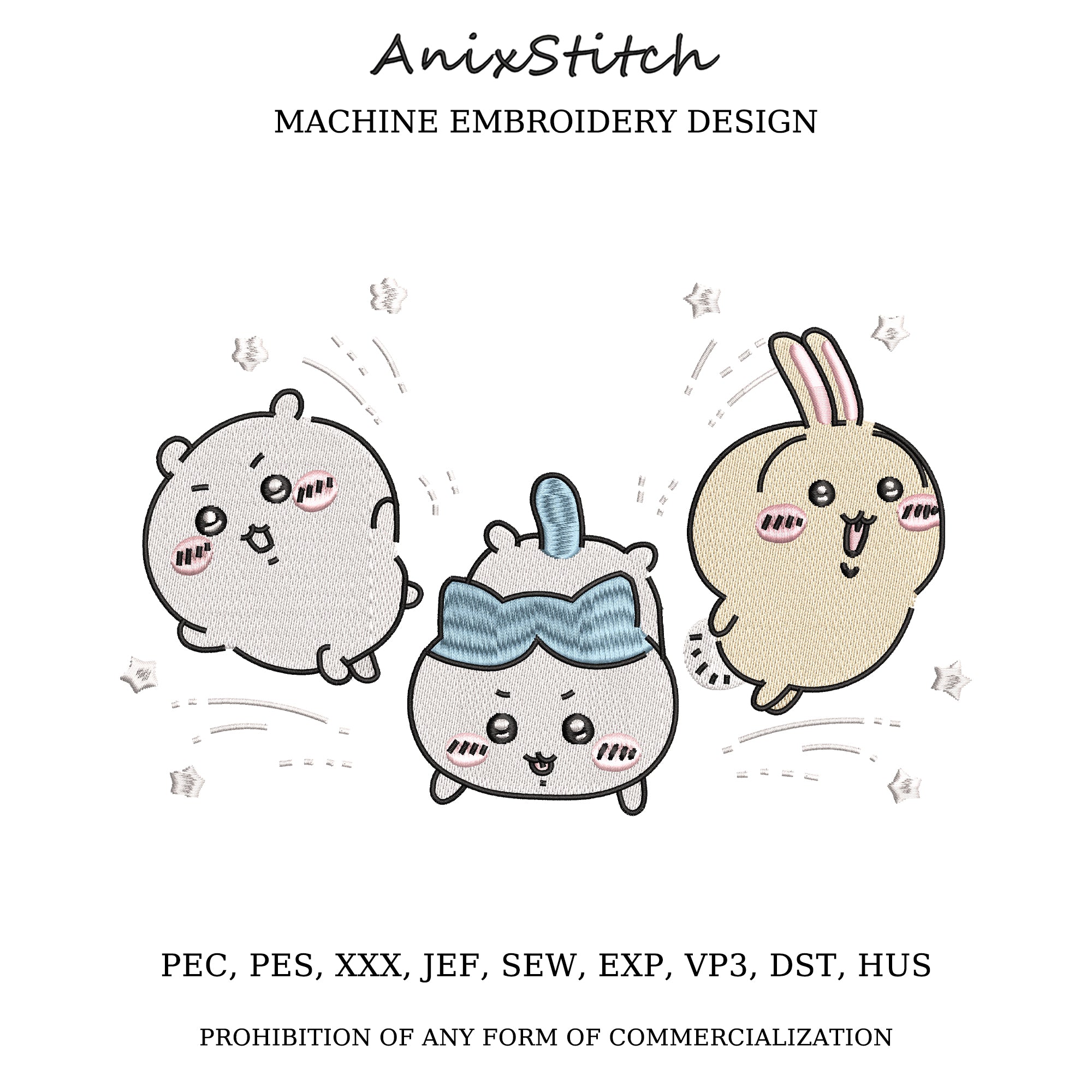 Anime Embroidery Design