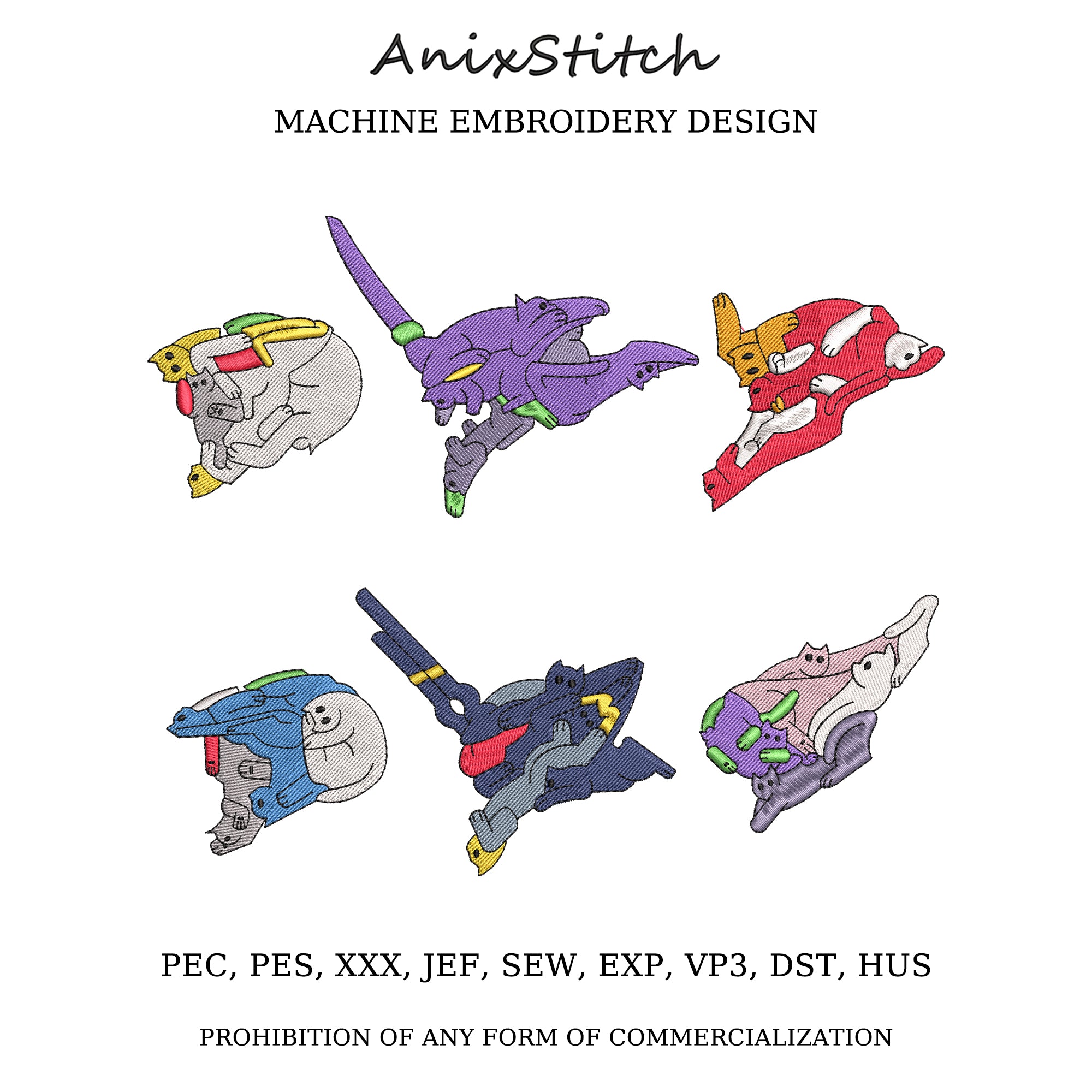 Anime Embroidery Design