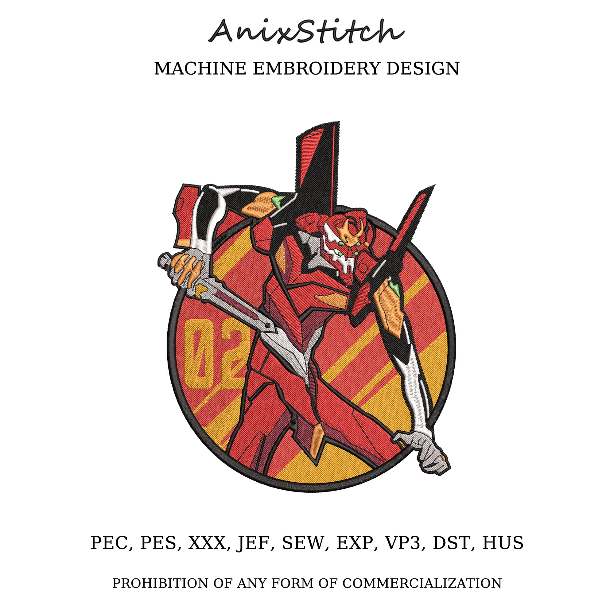 Anime Embroidery Design