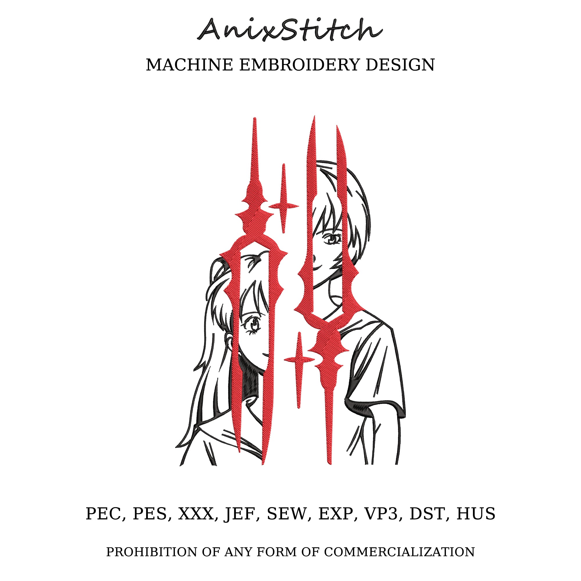 Anime Embroidery Design