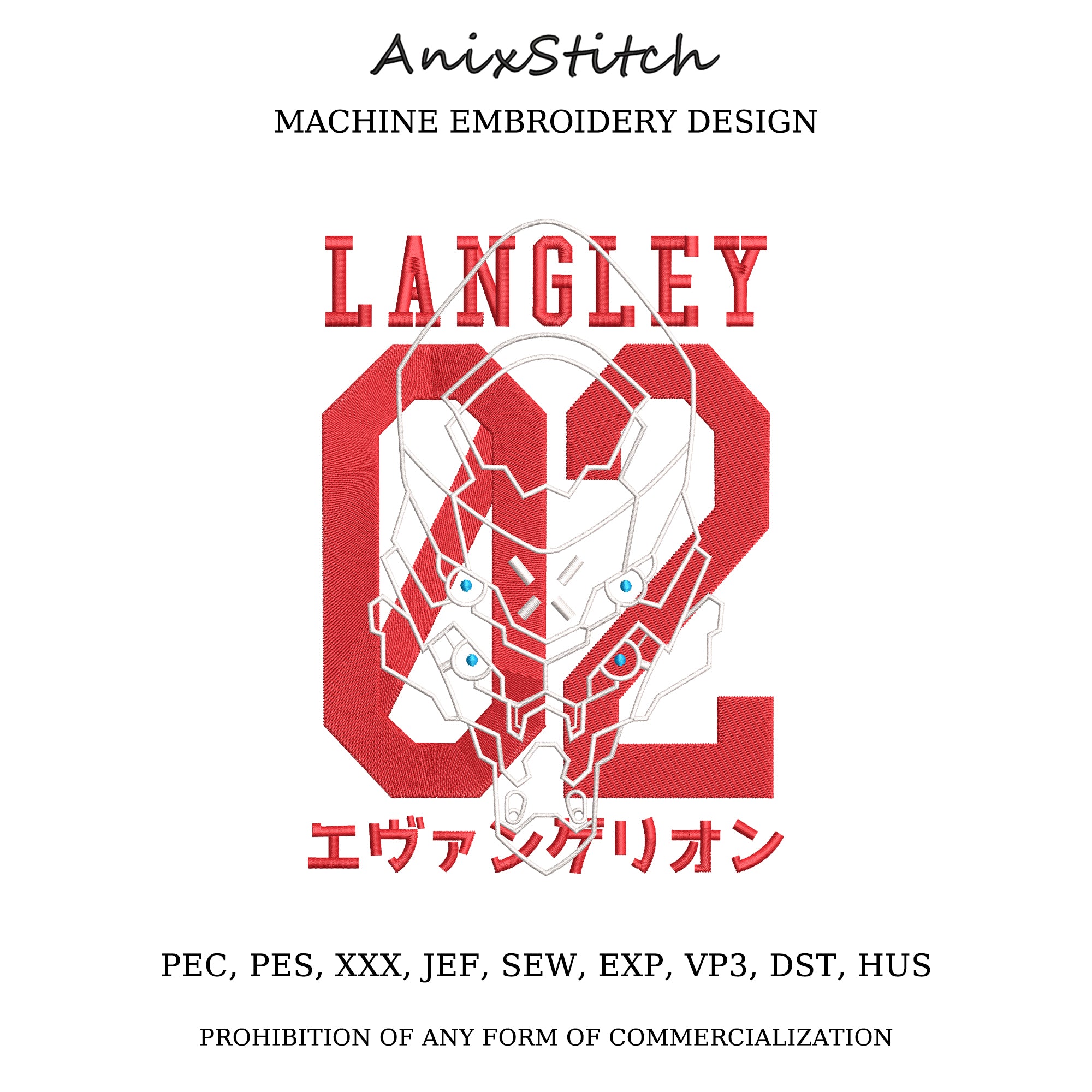 Anime Embroidery Design