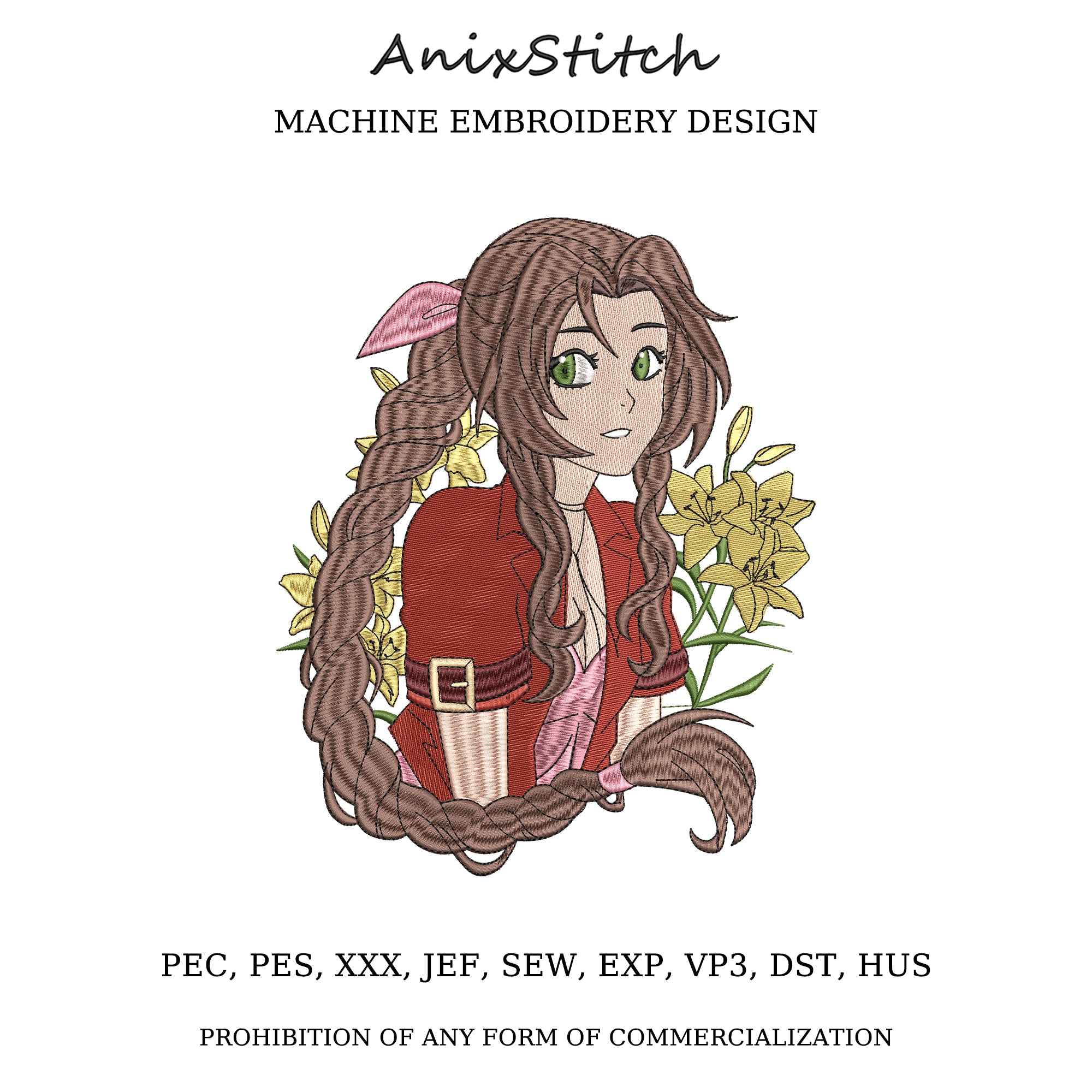 Anime Embroidery Design